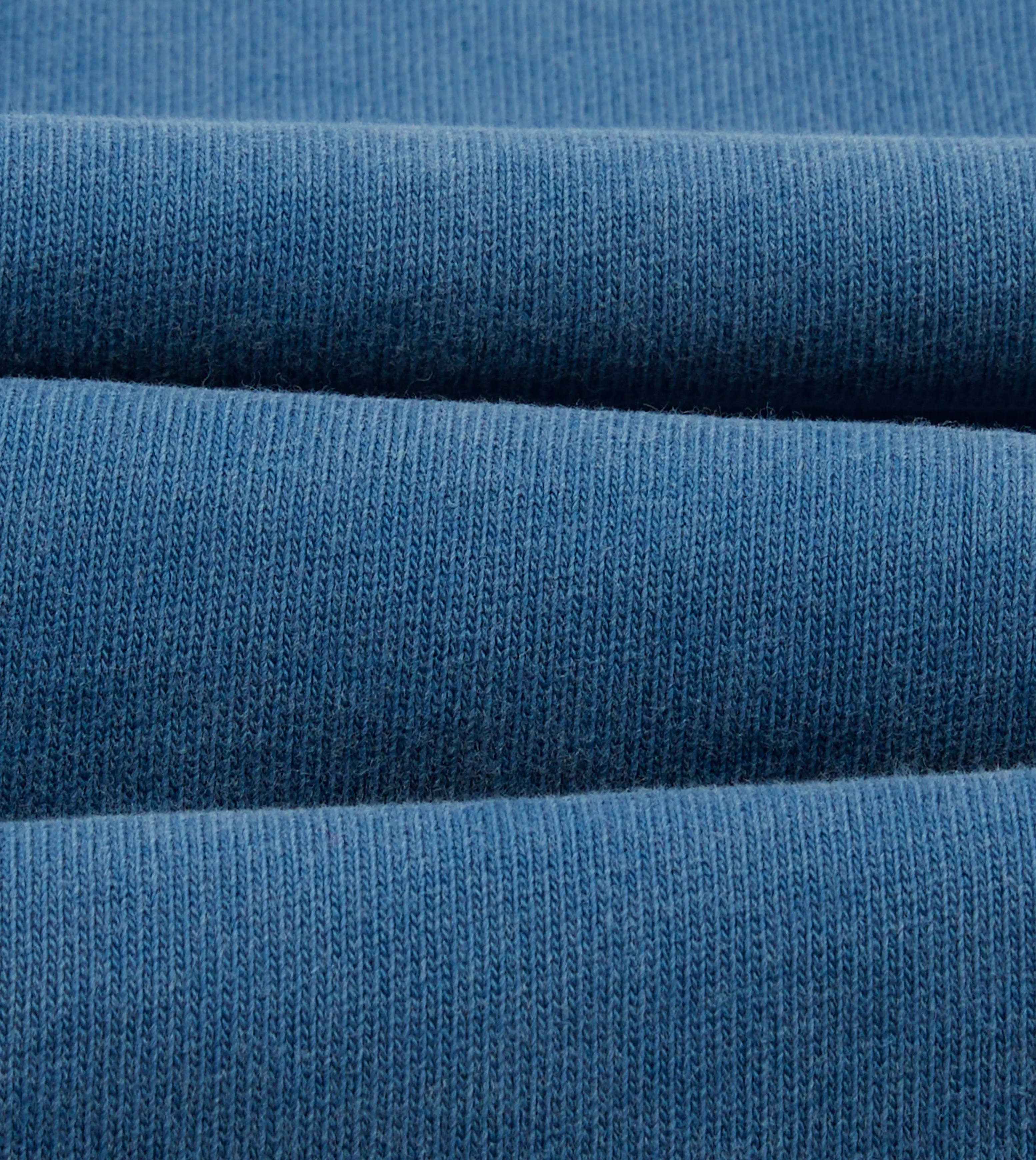 Indigo Cotton Jersey Long-Sleeve Polo Shirt sold by Drake's London product image thumbnail 2