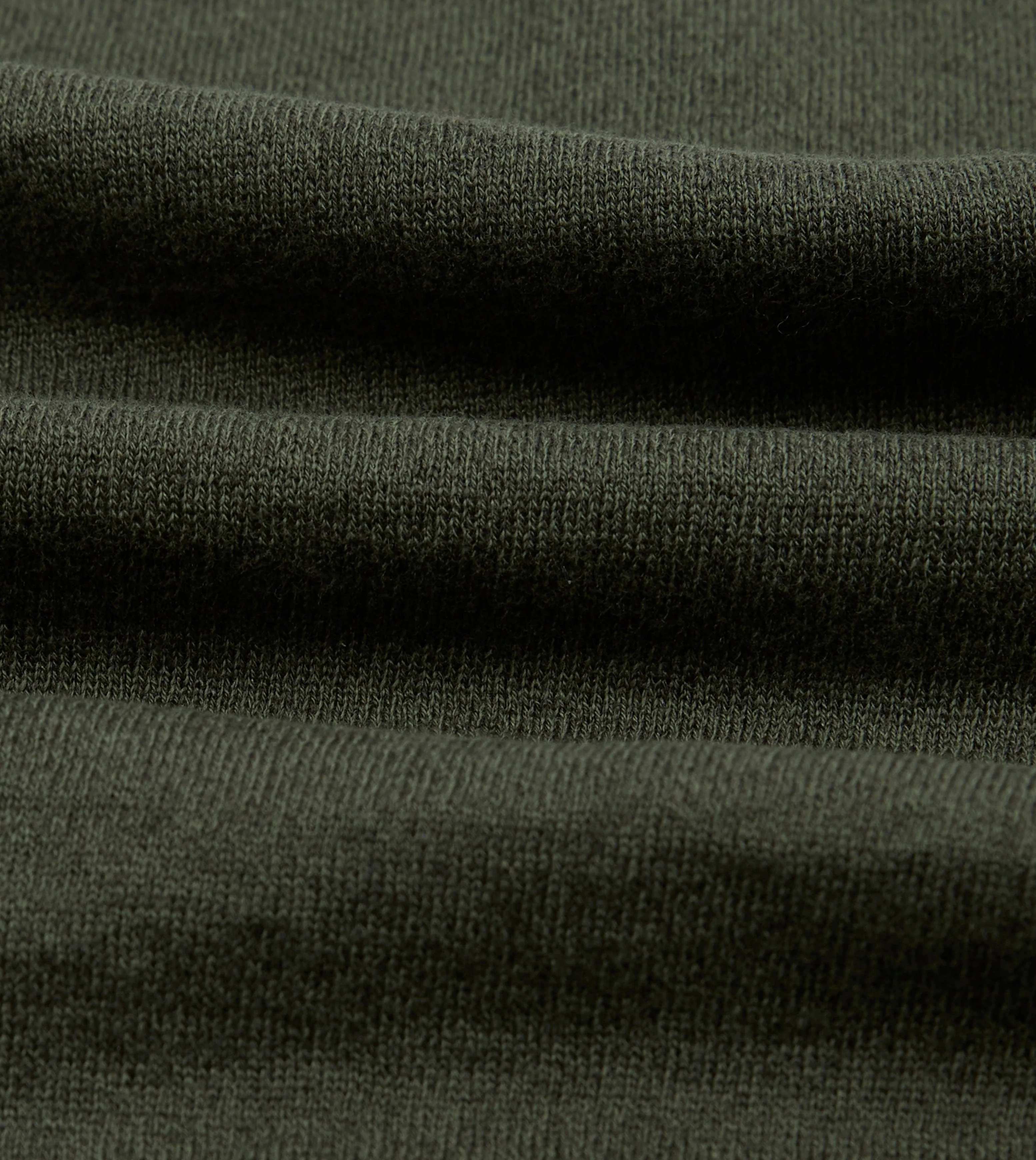 Olive Knitted Linen-Cotton Short-Sleeve Polo Shirt sold by Drake's London product image thumbnail 2