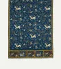 Navy Unicorn Print Wool-Silk Scarf sold by Drake's London