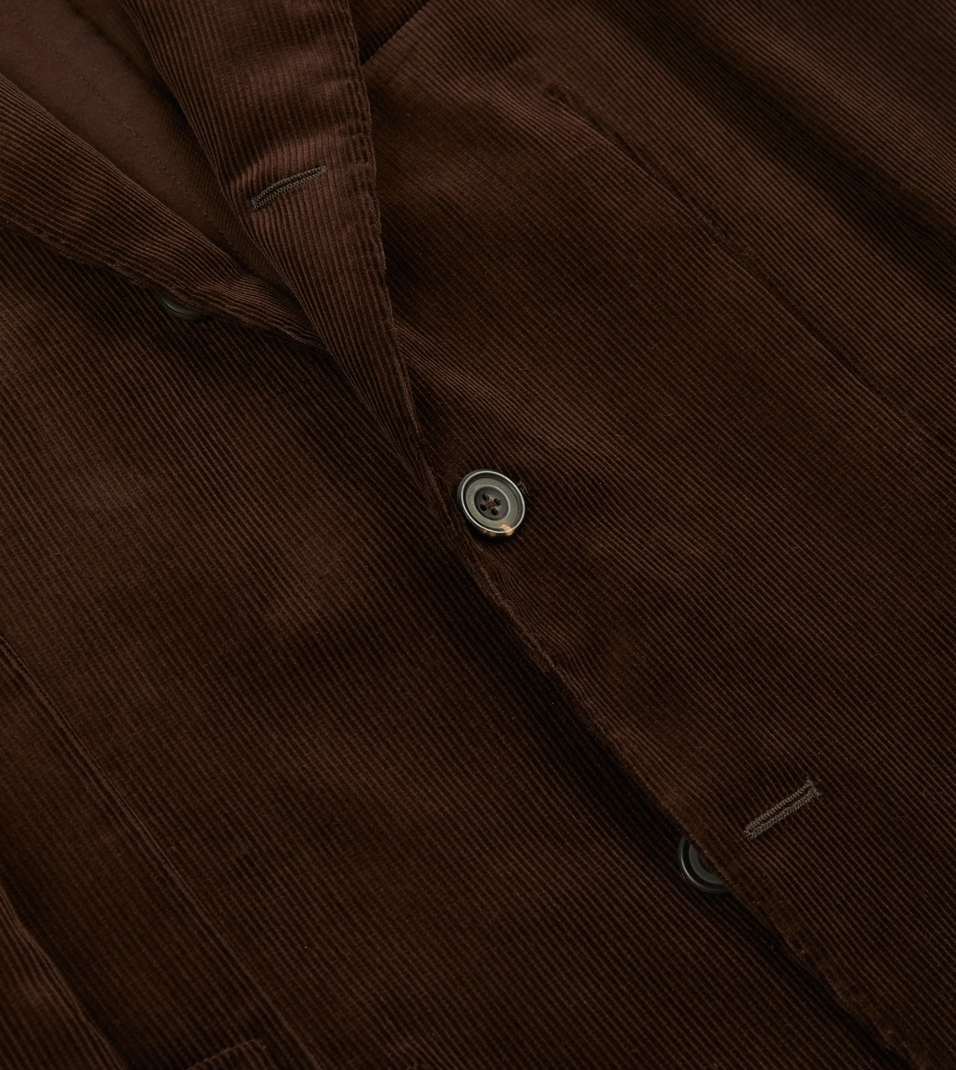 Brown Mid-Wale Cotton Corduroy Tailored Jacket sold by Drake's London product image thumbnail 4