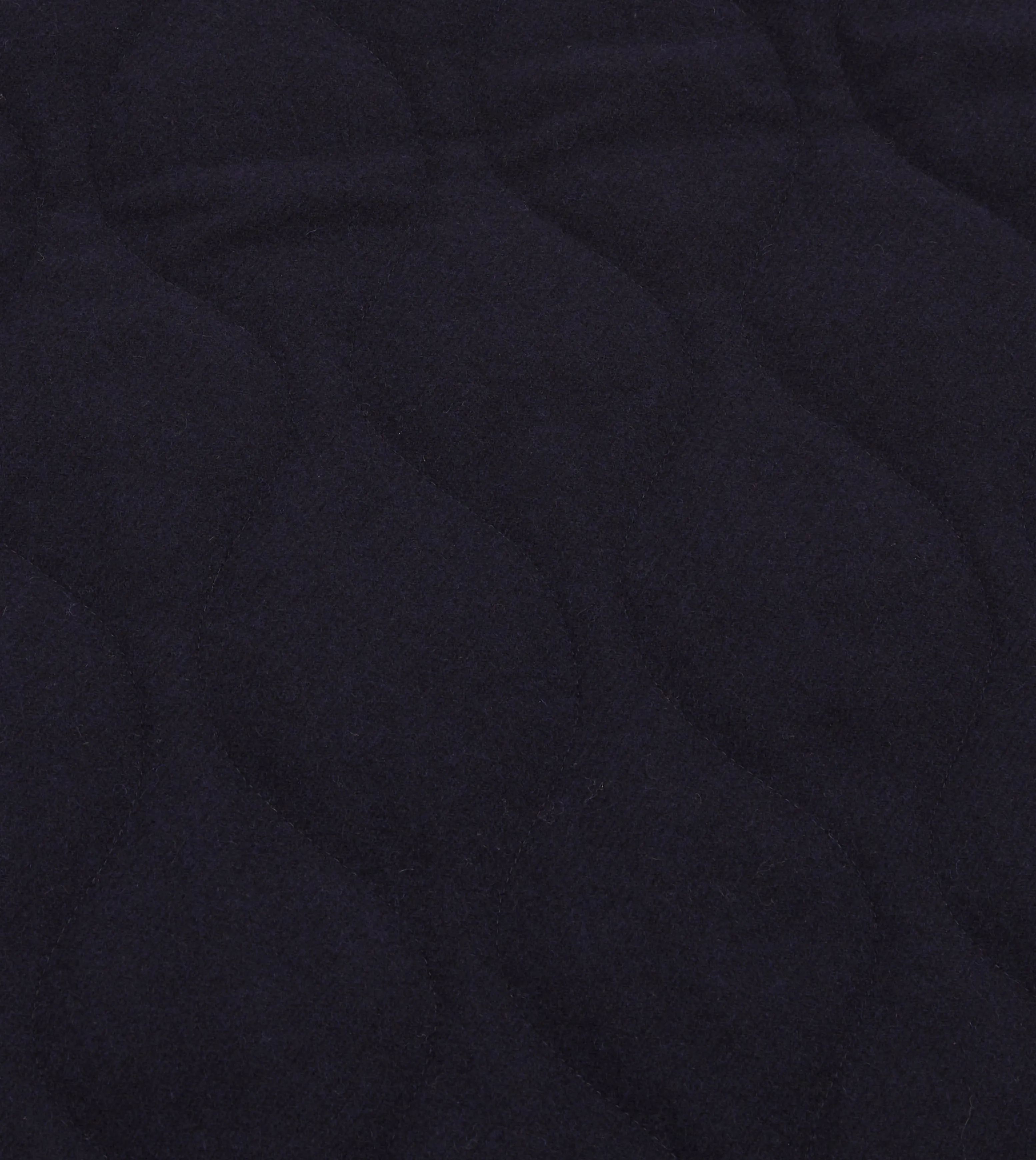 Navy Quilted Melton Wool Zip Vest sold by Drake's London product image thumbnail 2