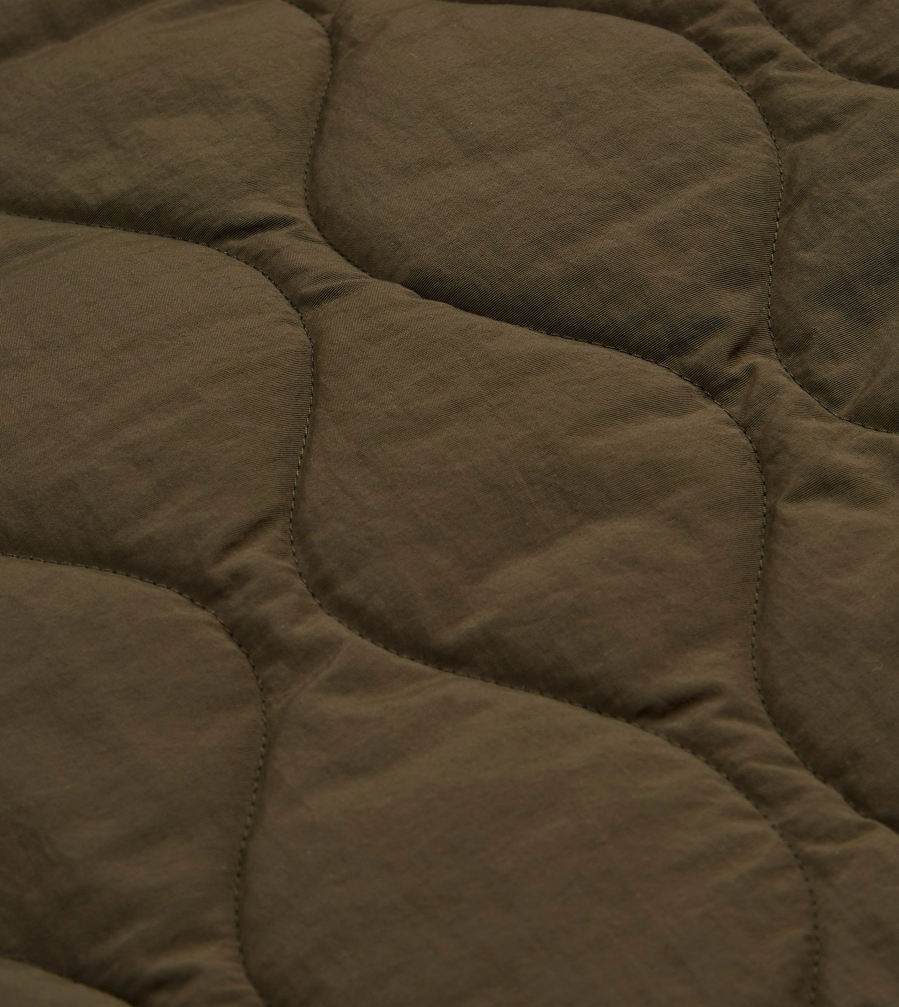 Olive Quilted Nylon Zip Vest sold by Drake's London product image thumbnail 2