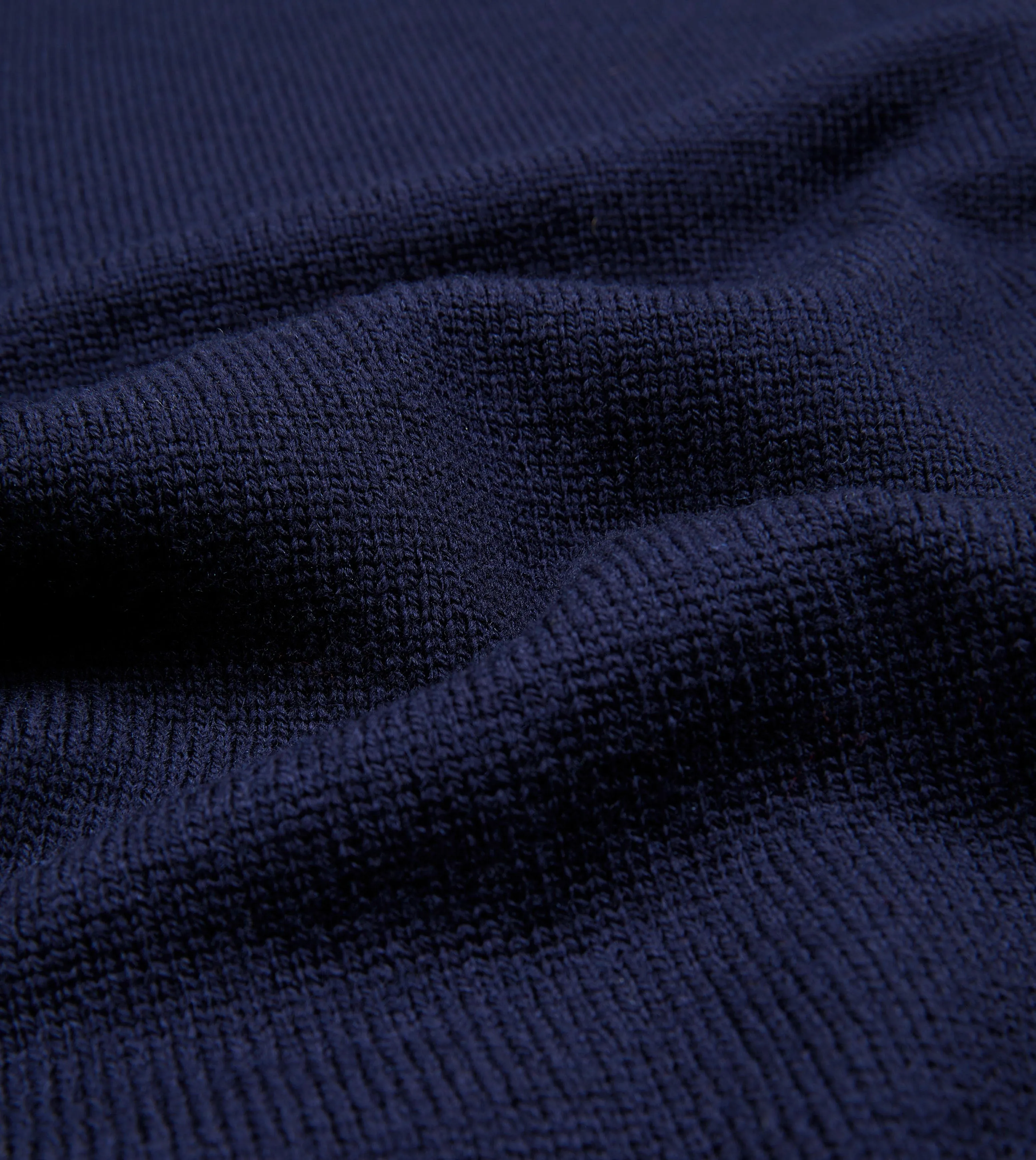 Navy Merino Crew Neck Jumper sold by Drake's London product image thumbnail 2