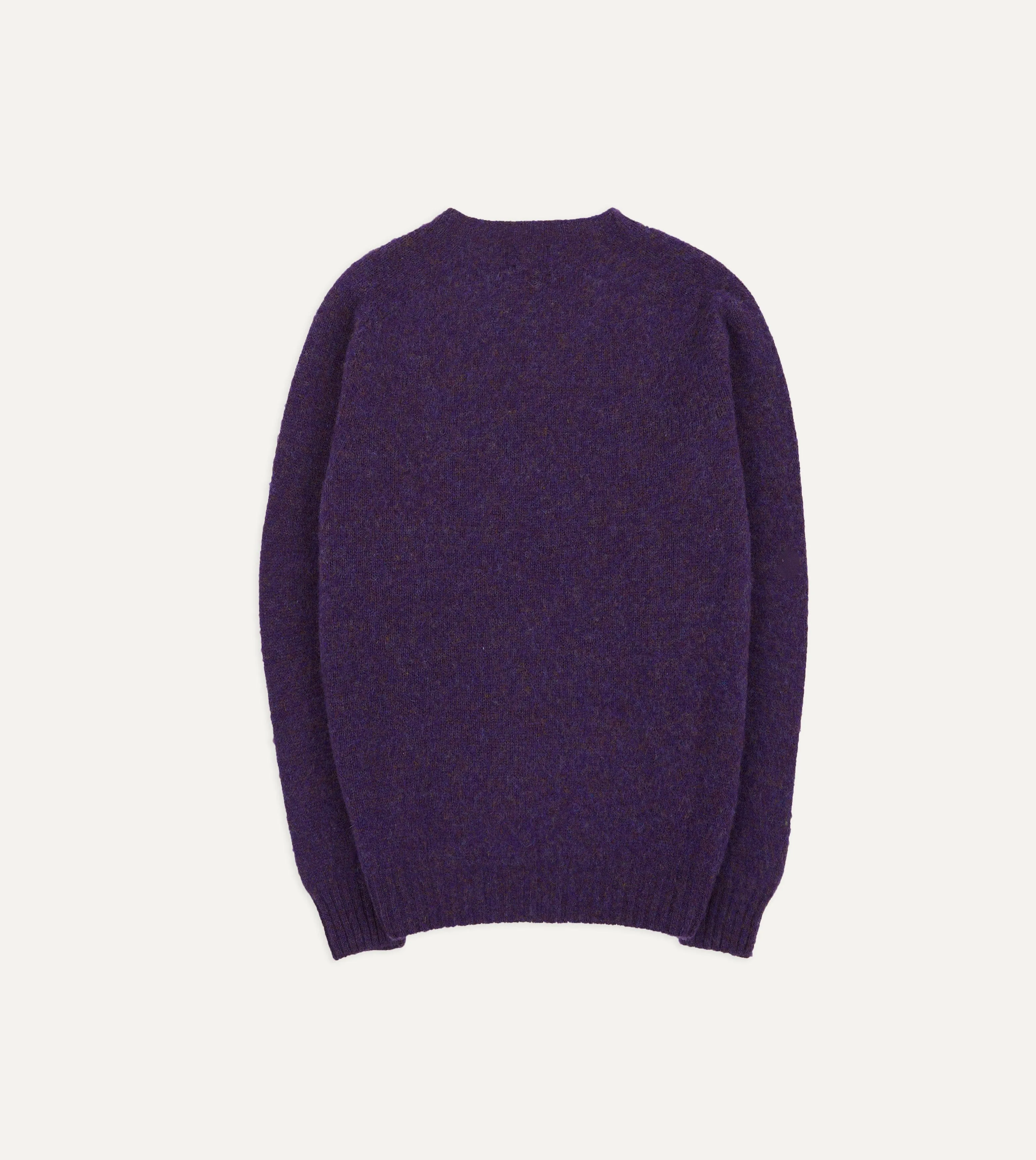 Lavender Brushed Shetland Crew Neck Jumper sold by Drake's London product image thumbnail 5