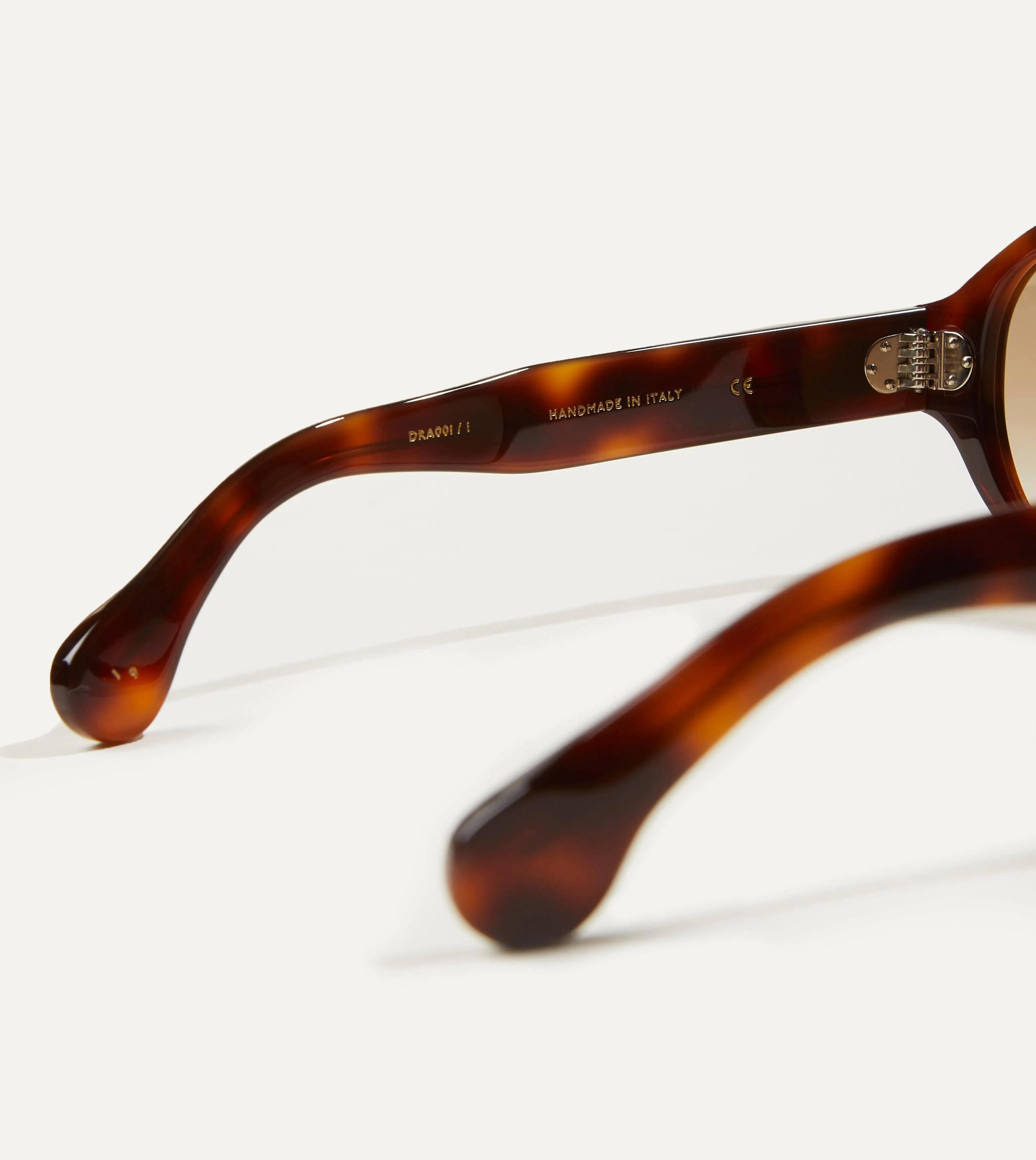 Tortoise Acetate Jules Sunglasses sold by Drake's London product image thumbnail 3