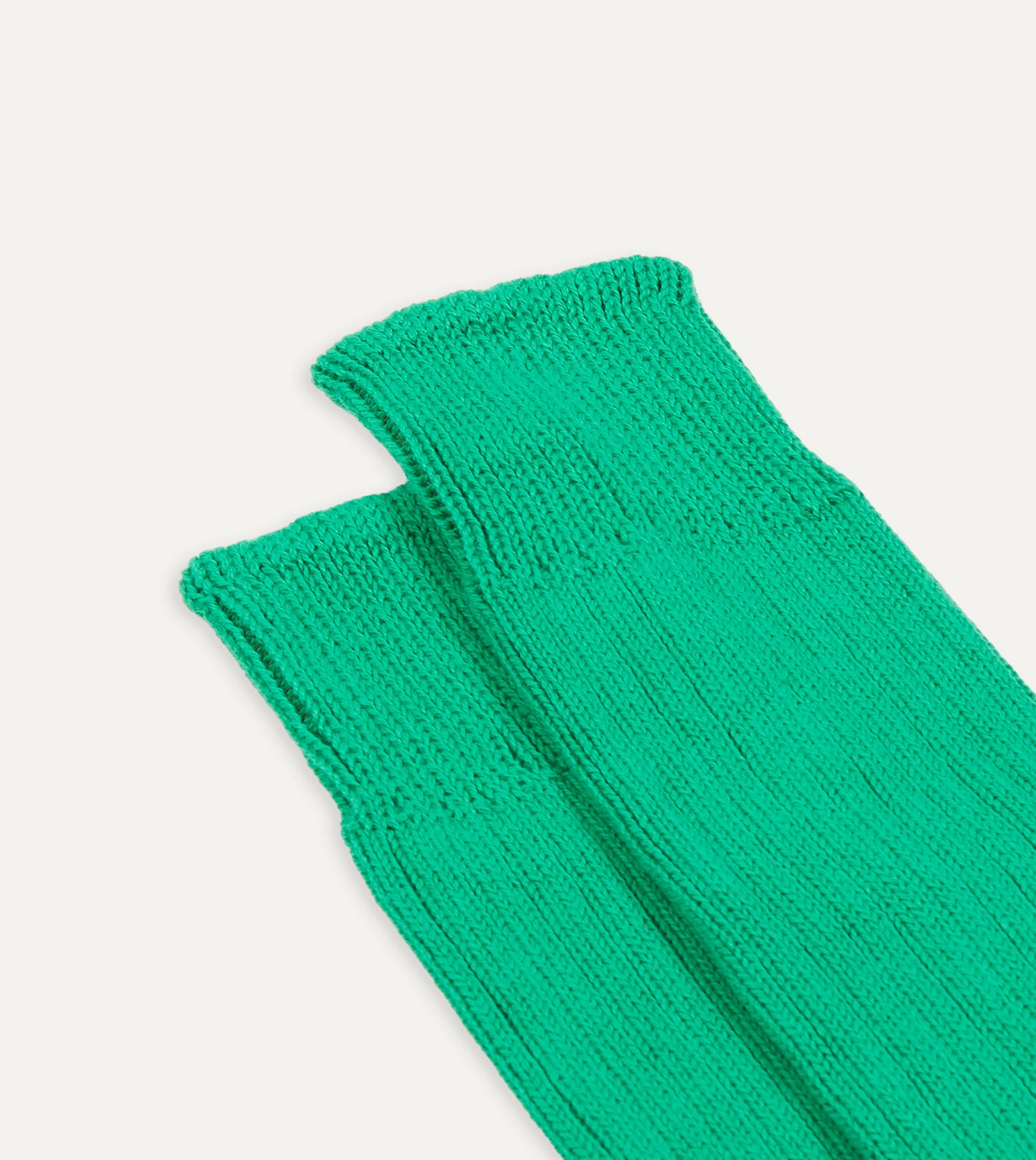 Emerald Green Cotton Sports Socks sold by Drake's London product image thumbnail 3