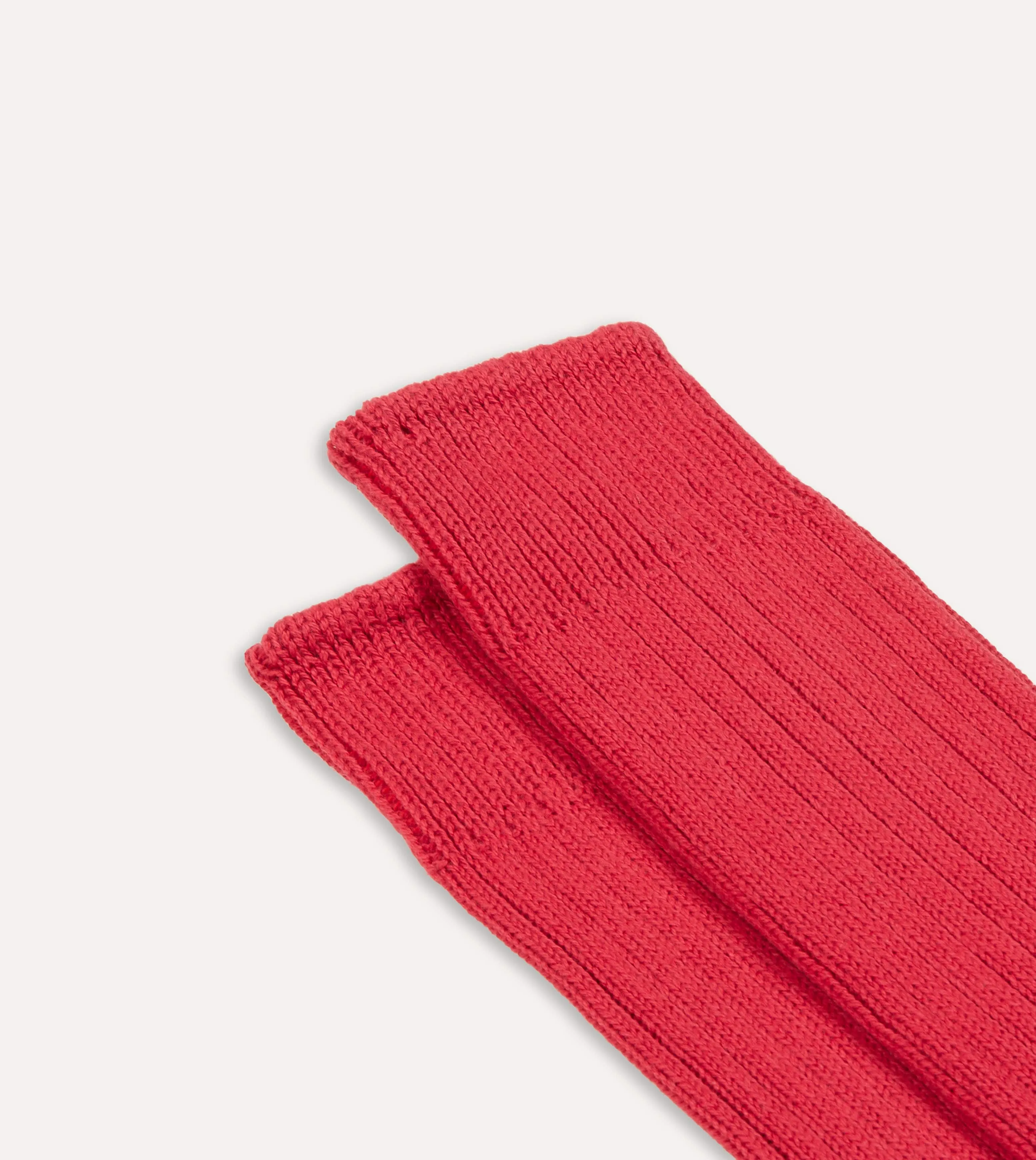 Red Cotton Sports Socks sold by Drake's London product image thumbnail 3