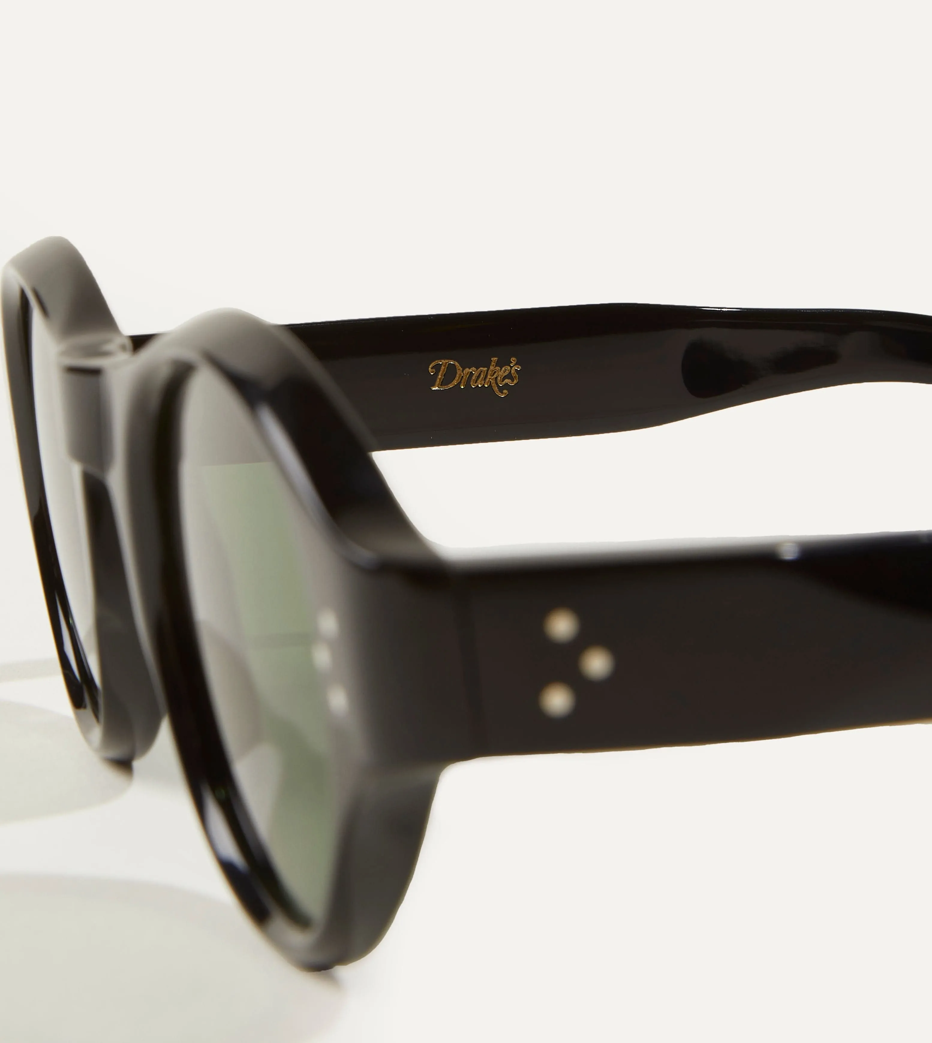 Black Acetate Jules Sunglasses sold by Drake's London product image thumbnail 4