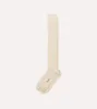 Ecru Wool Over-the-Calf Socks sold by Drake's London
