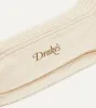 Ecru Wool Over-the-Calf Socks sold by Drake's London