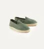 Green Herringbone Cotton Espadrilles sold by Drake's London