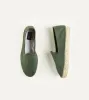 Green Herringbone Cotton Espadrilles sold by Drake's London