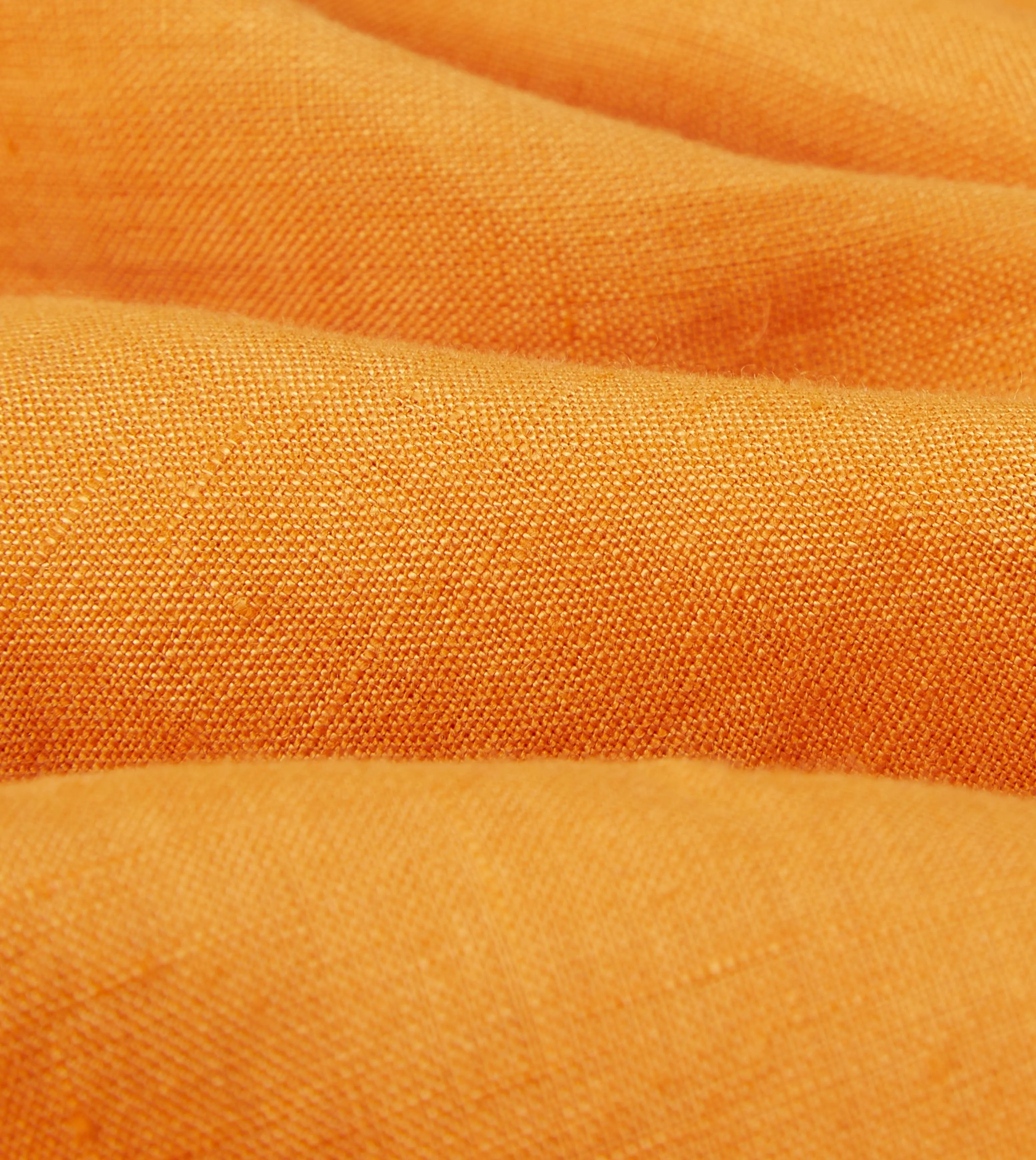 Yellow Linen Spread Collar Shirt sold by Drake's London product image thumbnail 2