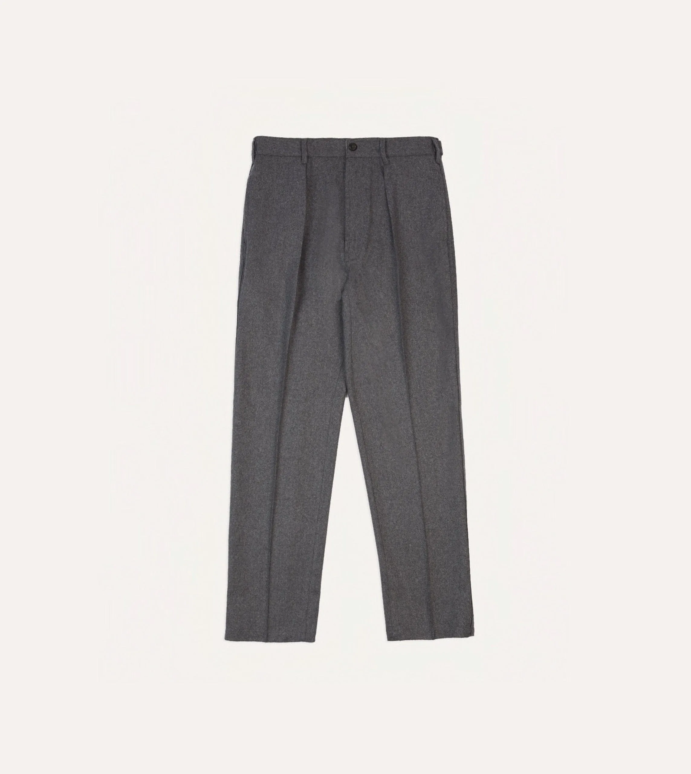 Grey Merino Wool Games Trouser sold by Drake's London product image thumbnail 3