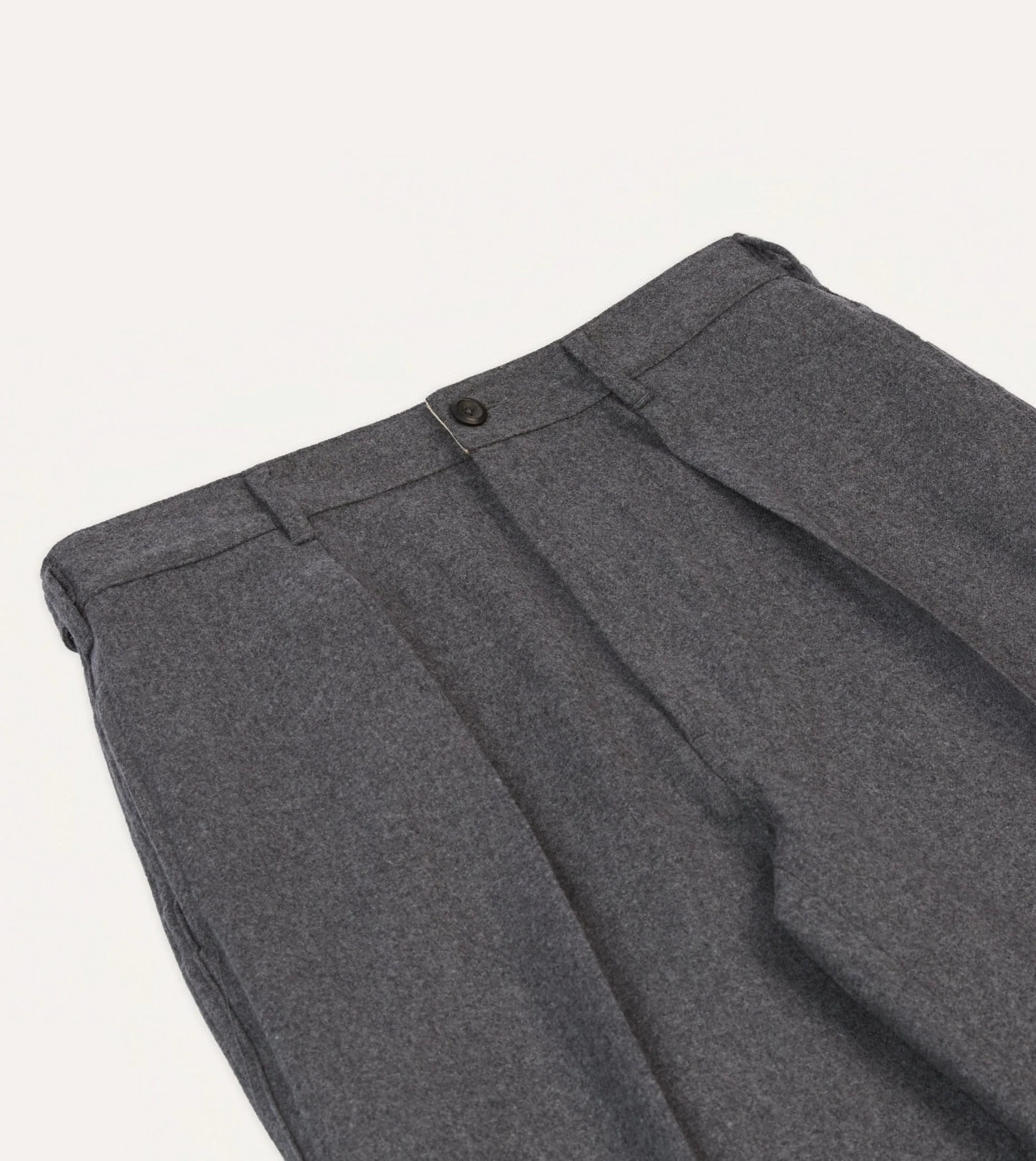 Grey Merino Wool Games Trouser sold by Drake's London product image thumbnail 4
