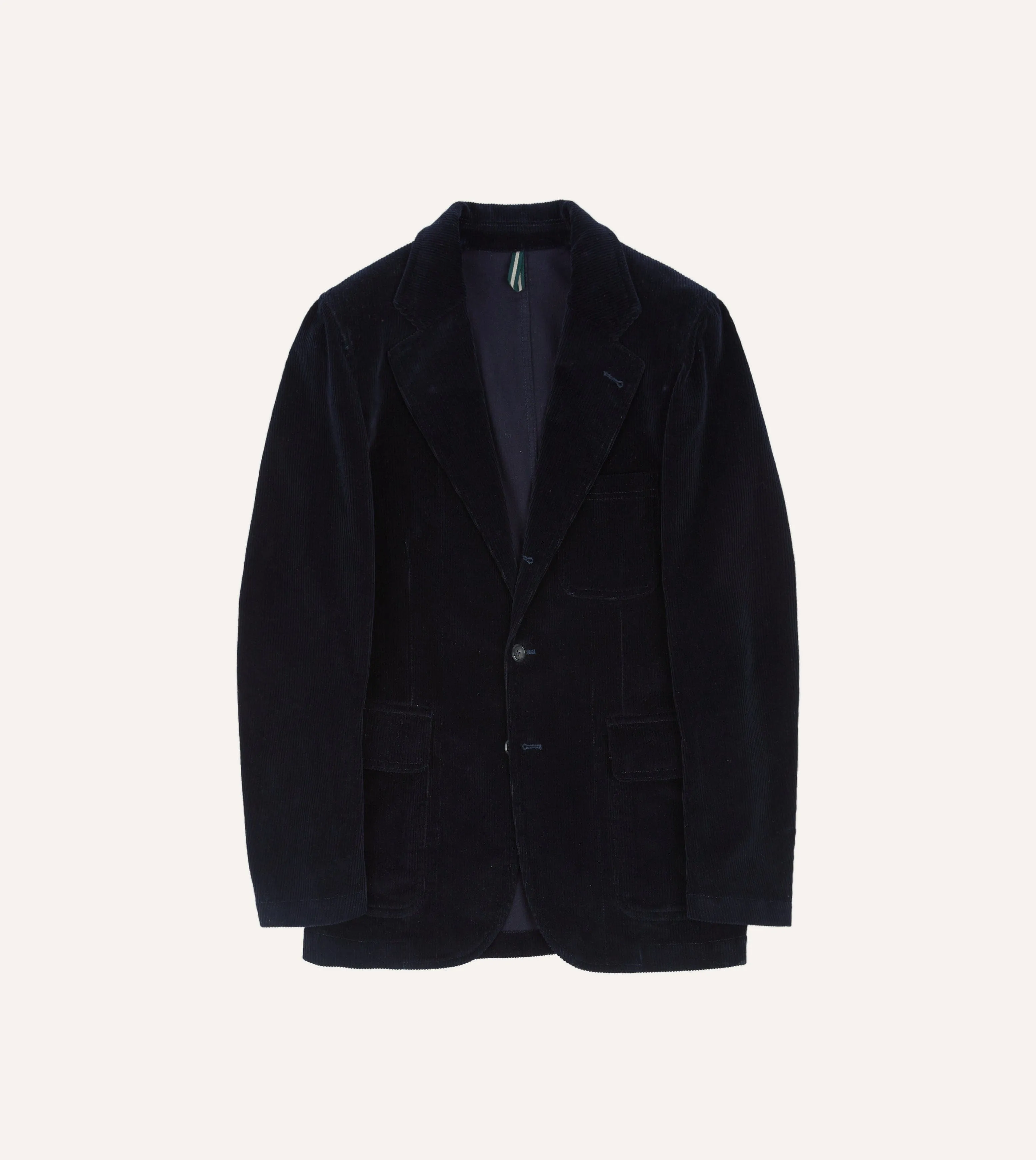 Navy Cotton Corduroy Games Blazer Mk. I sold by Drake's London