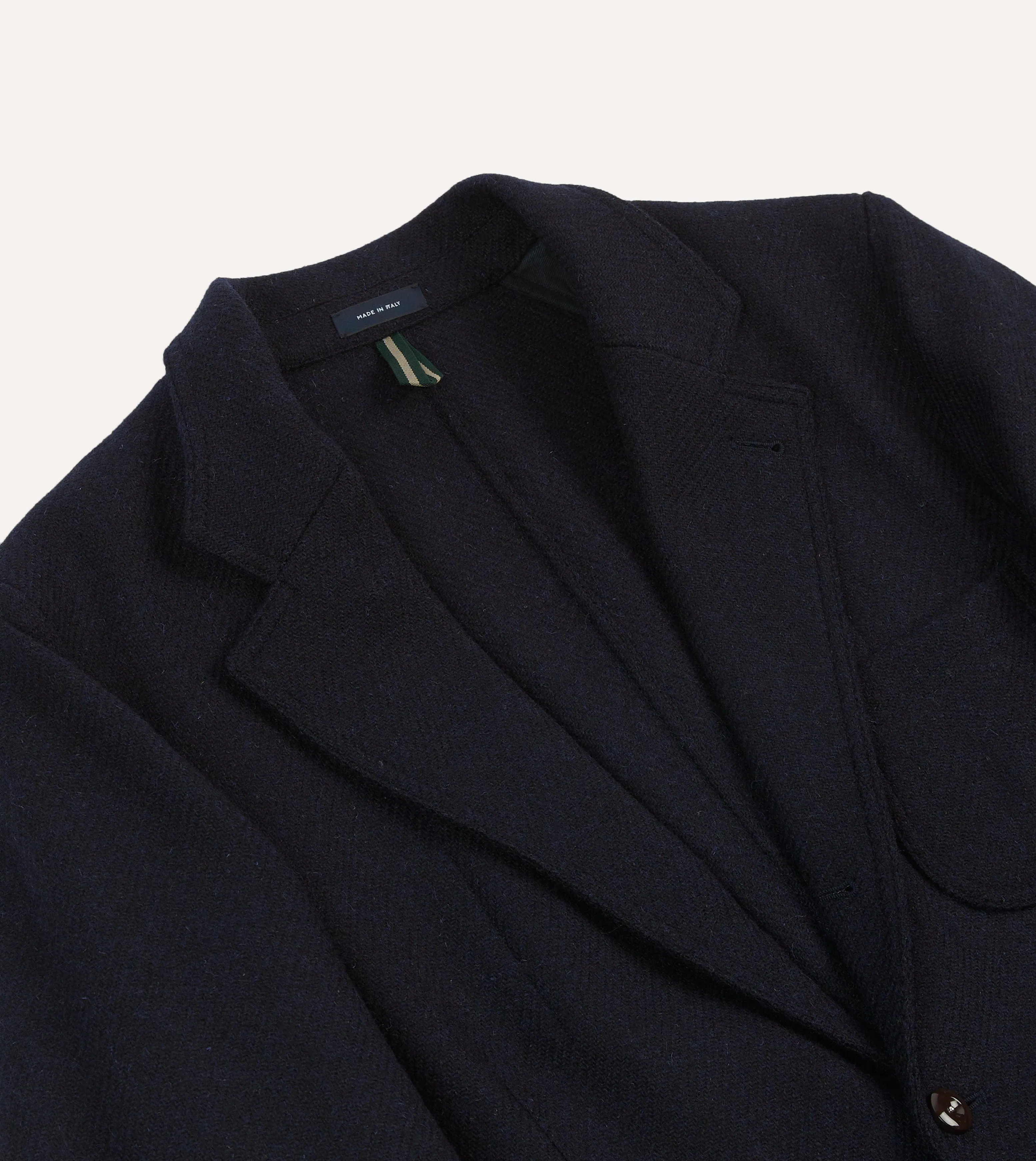 Navy Harris Tweed Games Blazer Mk. VII sold by Drake's London product image thumbnail 3