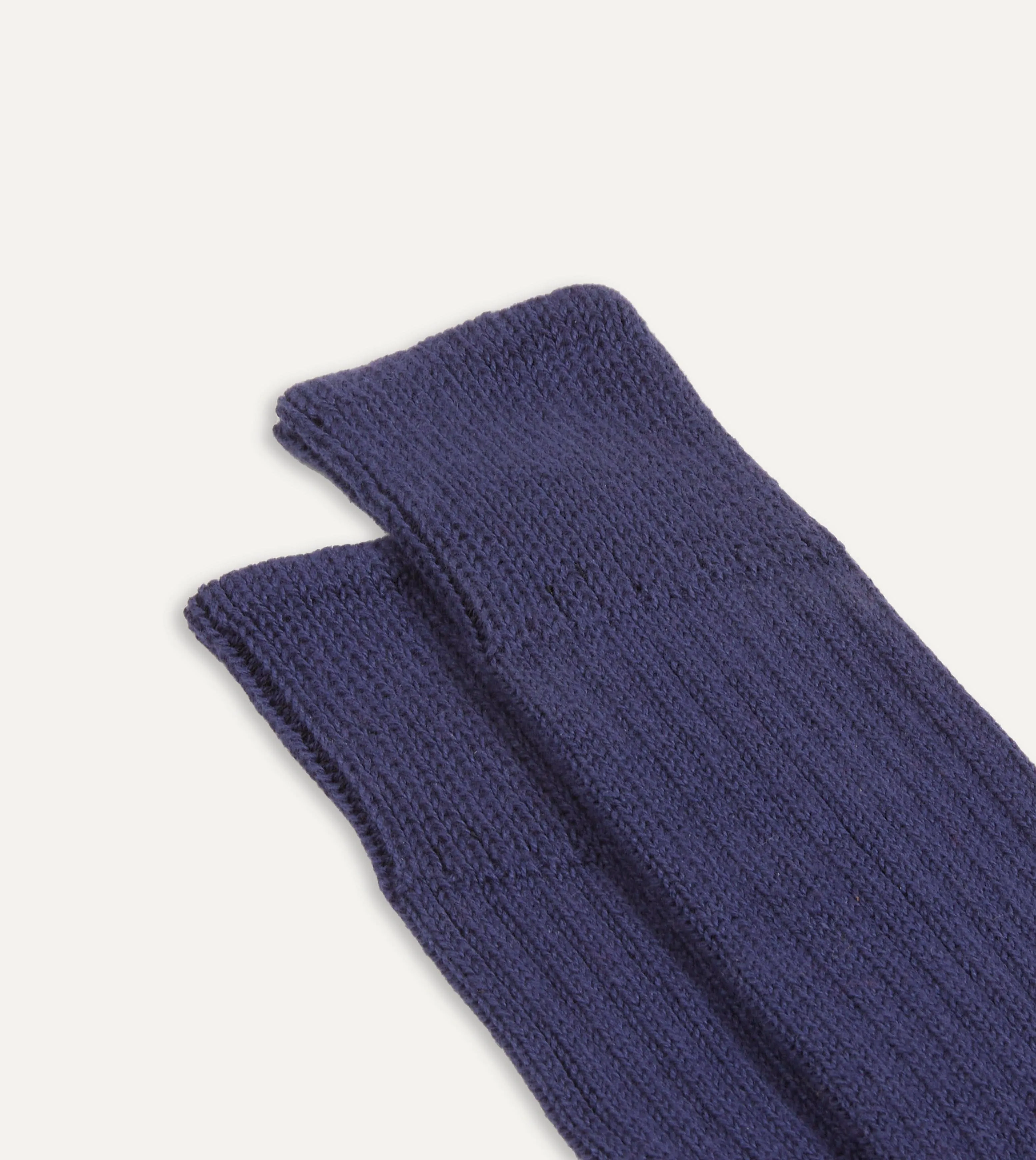Navy Cotton Sports Socks sold by Drake's London product image thumbnail 3