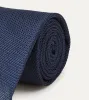Navy Fine Woven Grenadine Silk Hand Rolled Tie sold by Drake's London
