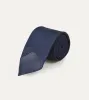 Navy Fine Woven Grenadine Silk Hand Rolled Tie sold by Drake's London
