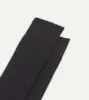 Dark Navy Wool Over-the-Calf Socks sold by Drake's London
