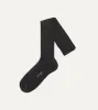 Dark Navy Wool Over-the-Calf Socks sold by Drake's London
