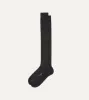 Dark Navy Wool Over-the-Calf Socks sold by Drake's London