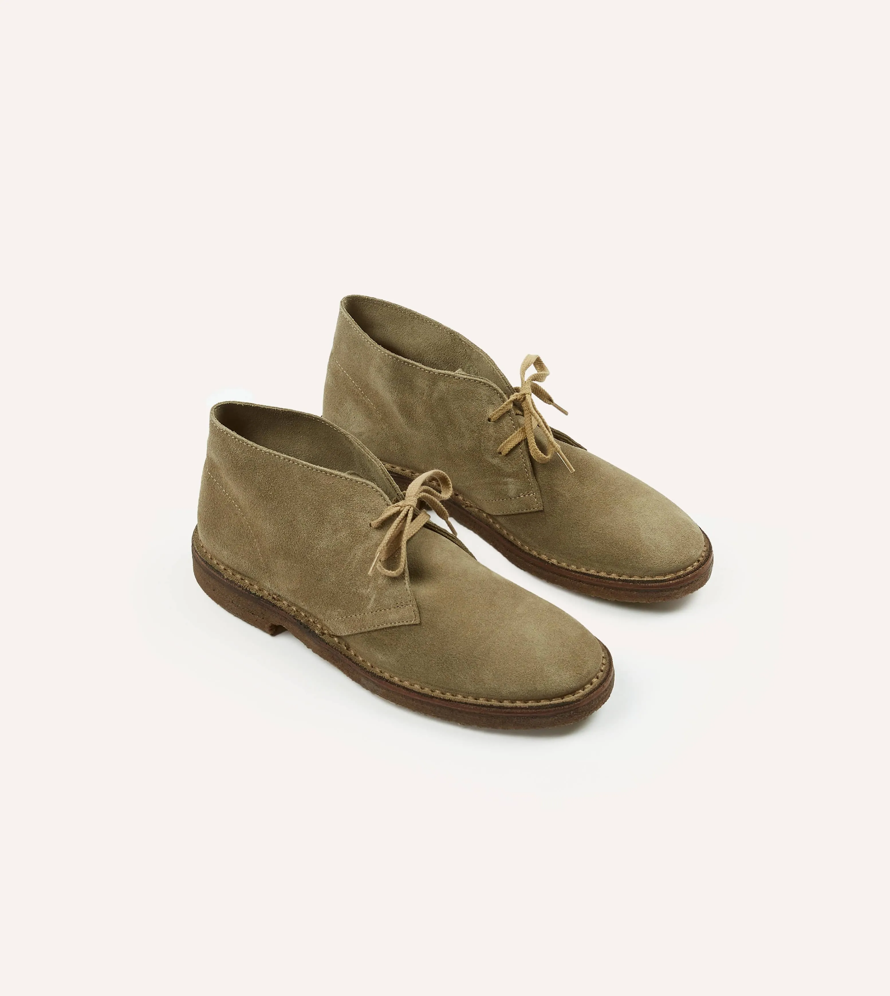 Clifford Desert Boot Sand Suede sold by Drake's London