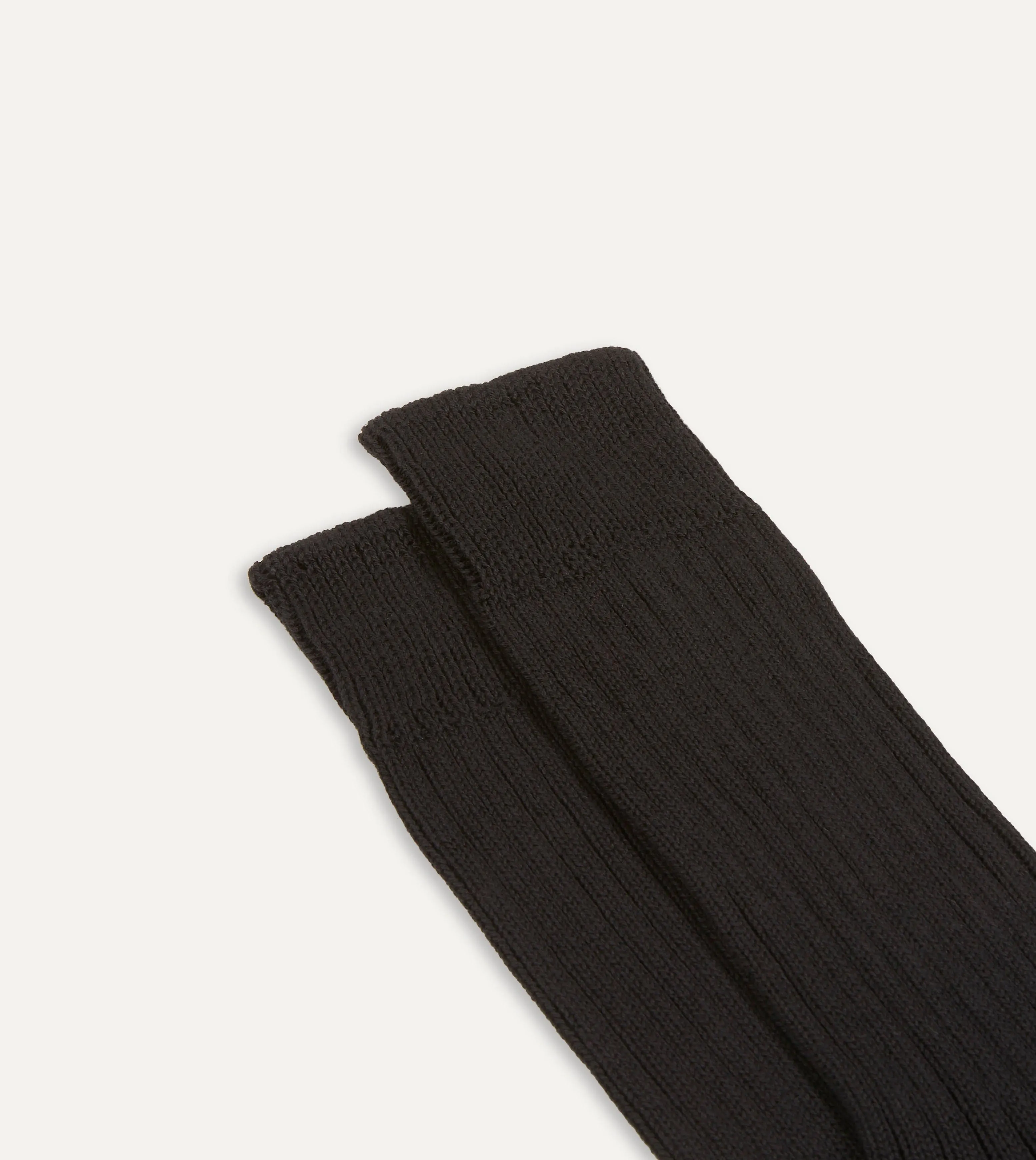 Black Cotton Sports Socks sold by Drake's London product image thumbnail 3