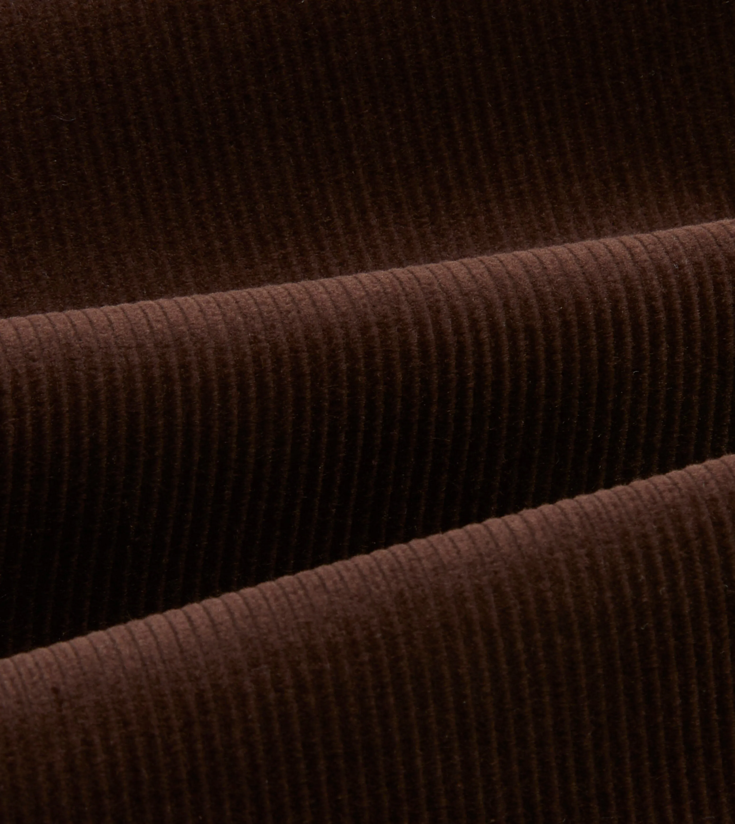 Brown Mid-Wale Corduroy Flat Front Trouser sold by Drake's London product image thumbnail 2