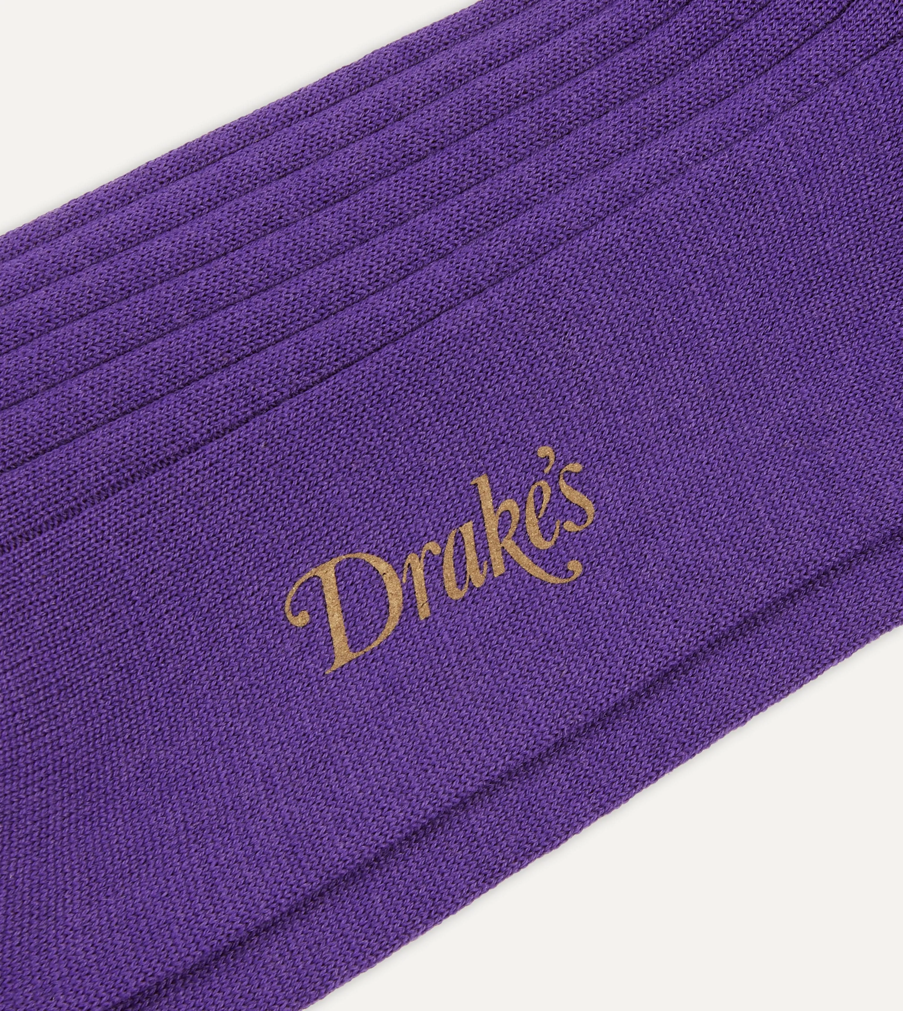 Purple Wool Mid-Calf Socks sold by Drake's London product image thumbnail 2