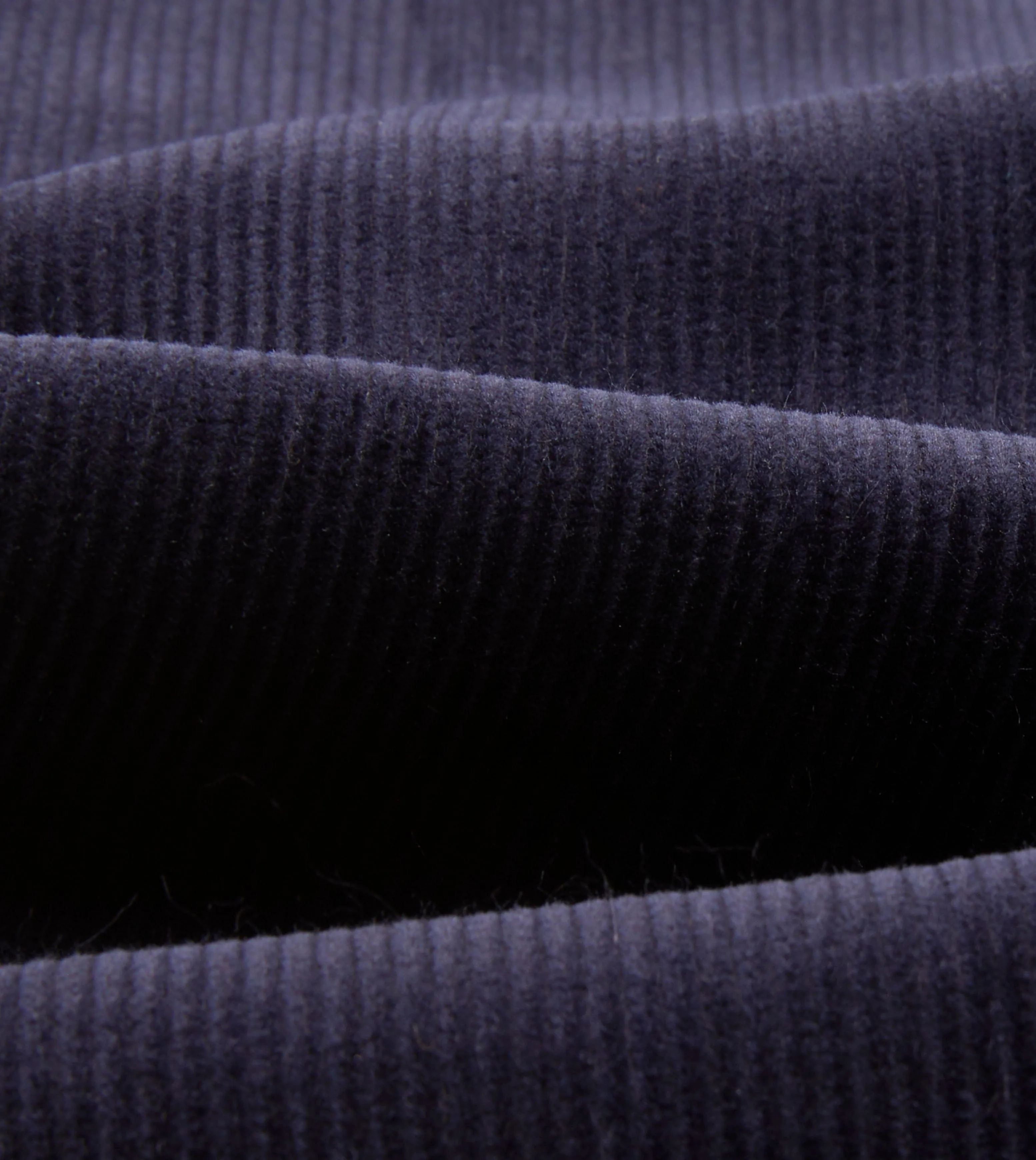 Navy Mid-Wale Corduroy Single Pleat Trouser sold by Drake's London product image thumbnail 2