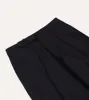 Navy Wool Flannel Flat Front Trousers sold by Drake's London