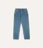 Bleach Wash 14.2oz Japanese Selvedge Denim Five-Pocket Jeans sold by Drake's London