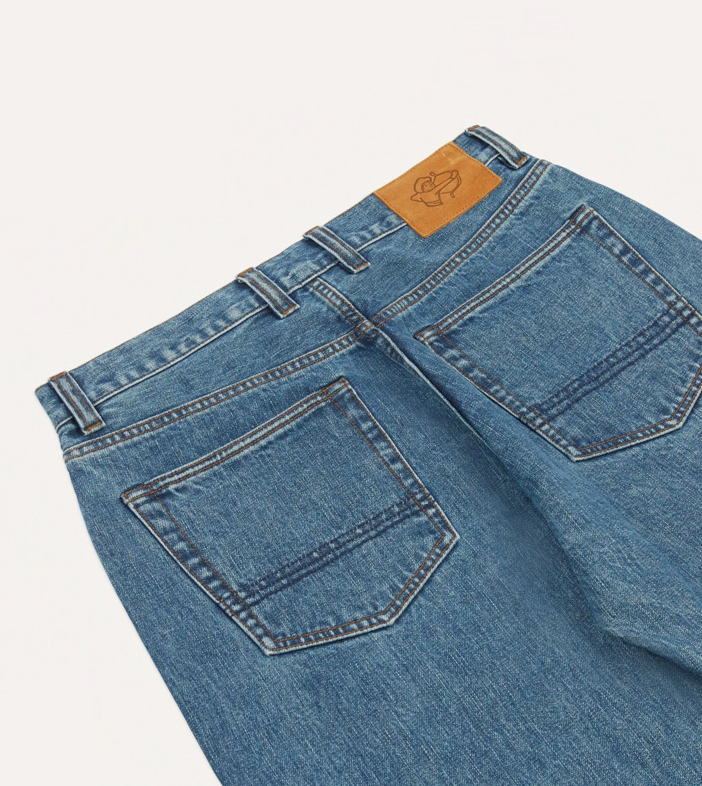 Bleach Wash 14.2oz Japanese Selvedge Denim Five-Pocket Jeans sold by Drake's London product image thumbnail 5