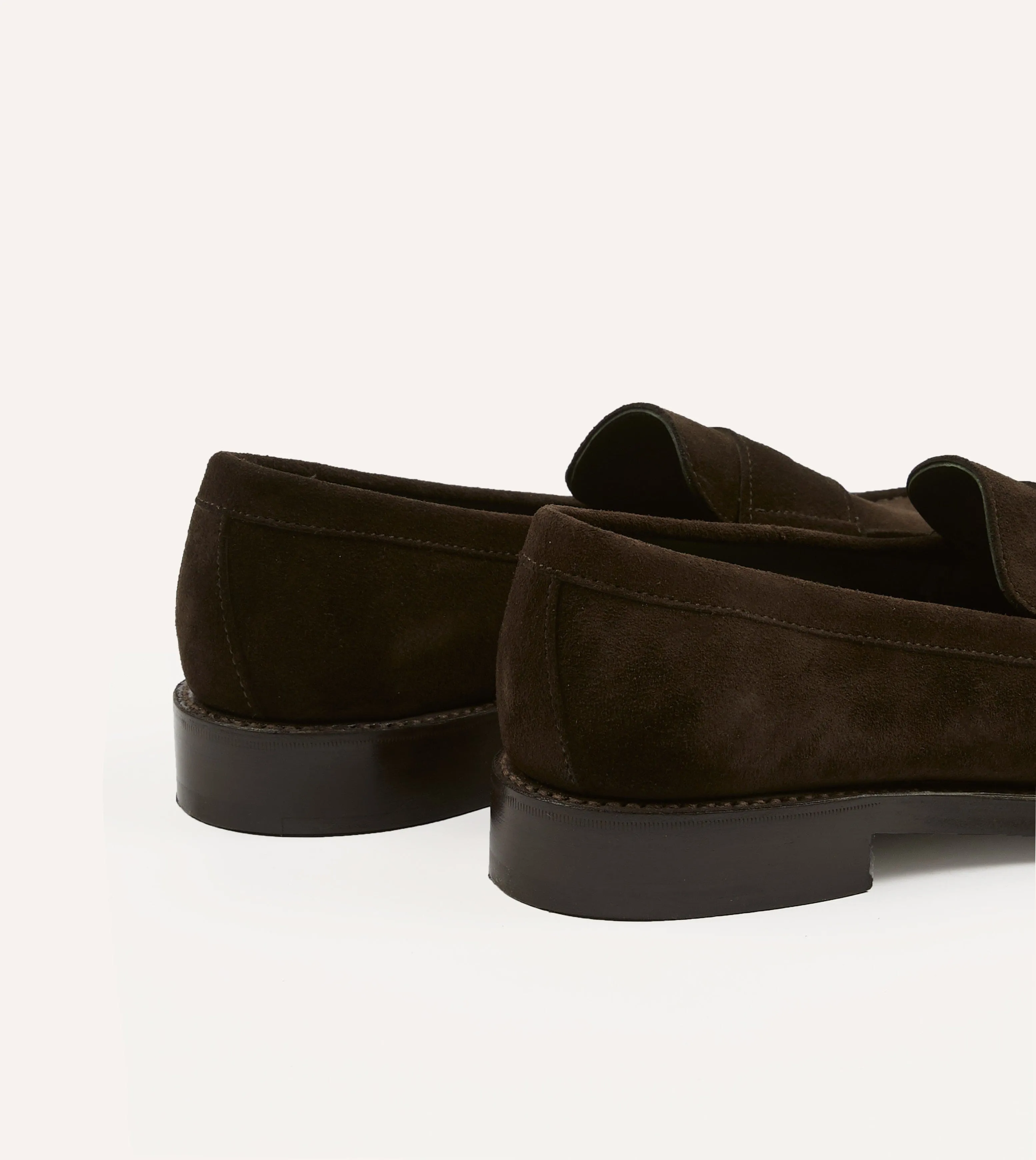Brown Suede Charles Goodyear Welted Penny Loafer sold by Drake's London product image thumbnail 5