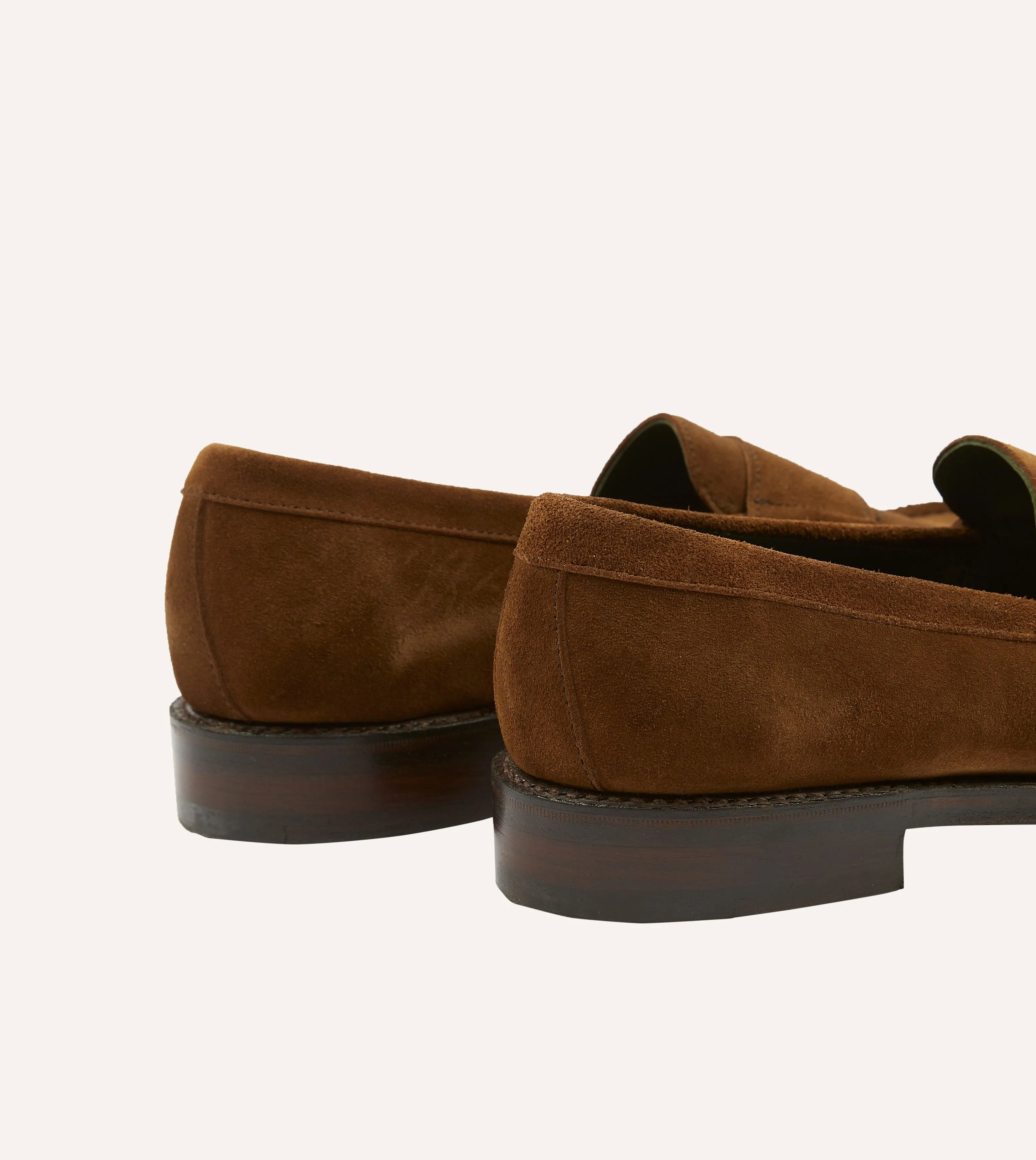 Snuff Suede Charles Goodyear Welted Penny Loafer sold by Drake's London product image thumbnail 5