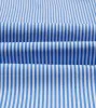 Dark Blue and White Bengal Stripe Spread Collar Cotton Poplin Shirt sold by Drake's London