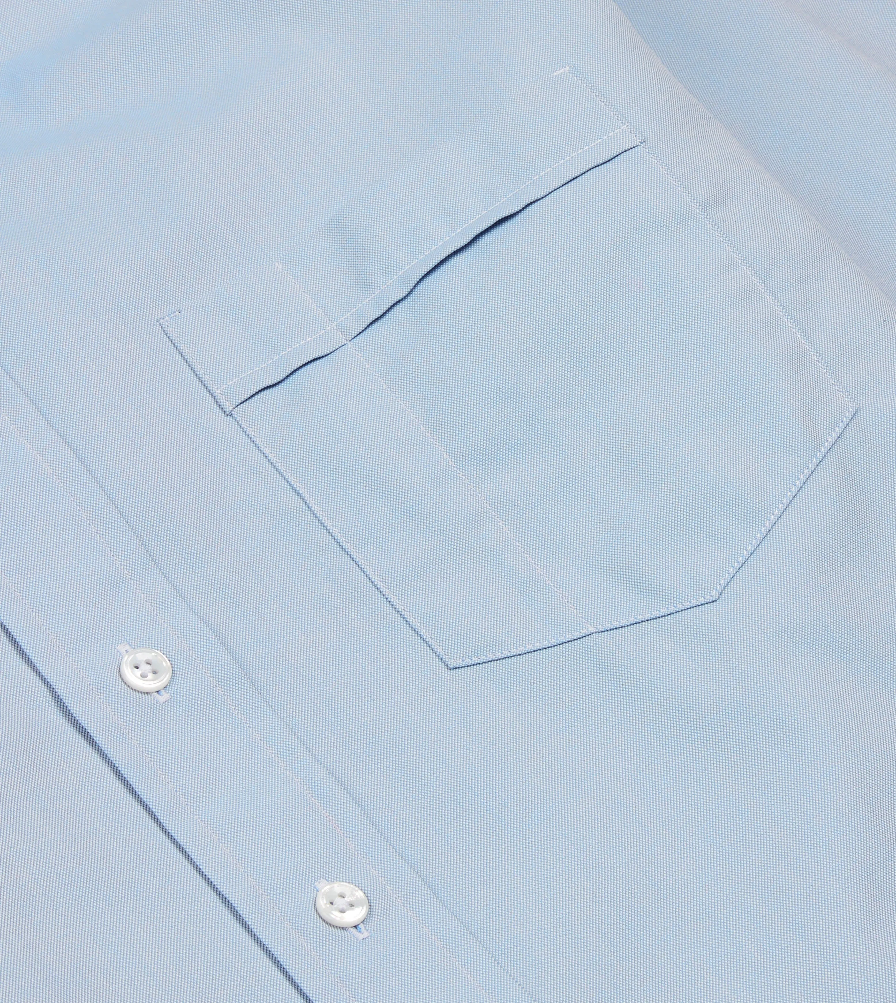 Blue Pinpoint Oxford Cotton Cloth Button-Down Shirt sold by Drake's London product image thumbnail 4