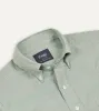 Green Pinpoint Oxford Cotton Cloth Button-Down Shirt sold by Drake's London