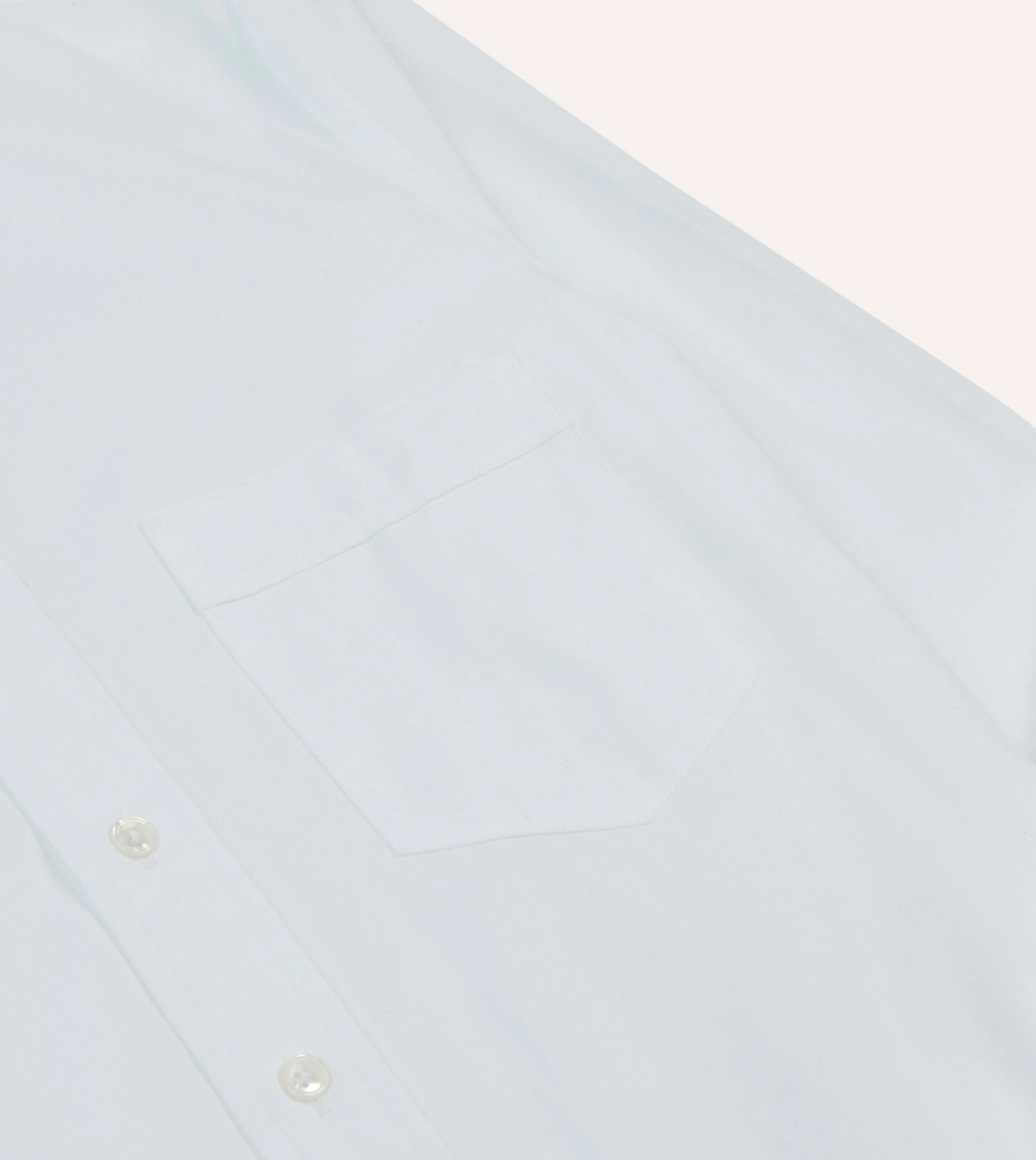 White Pinpoint Oxford Cotton Cloth Button-Down Shirt sold by Drake's London product image thumbnail 4