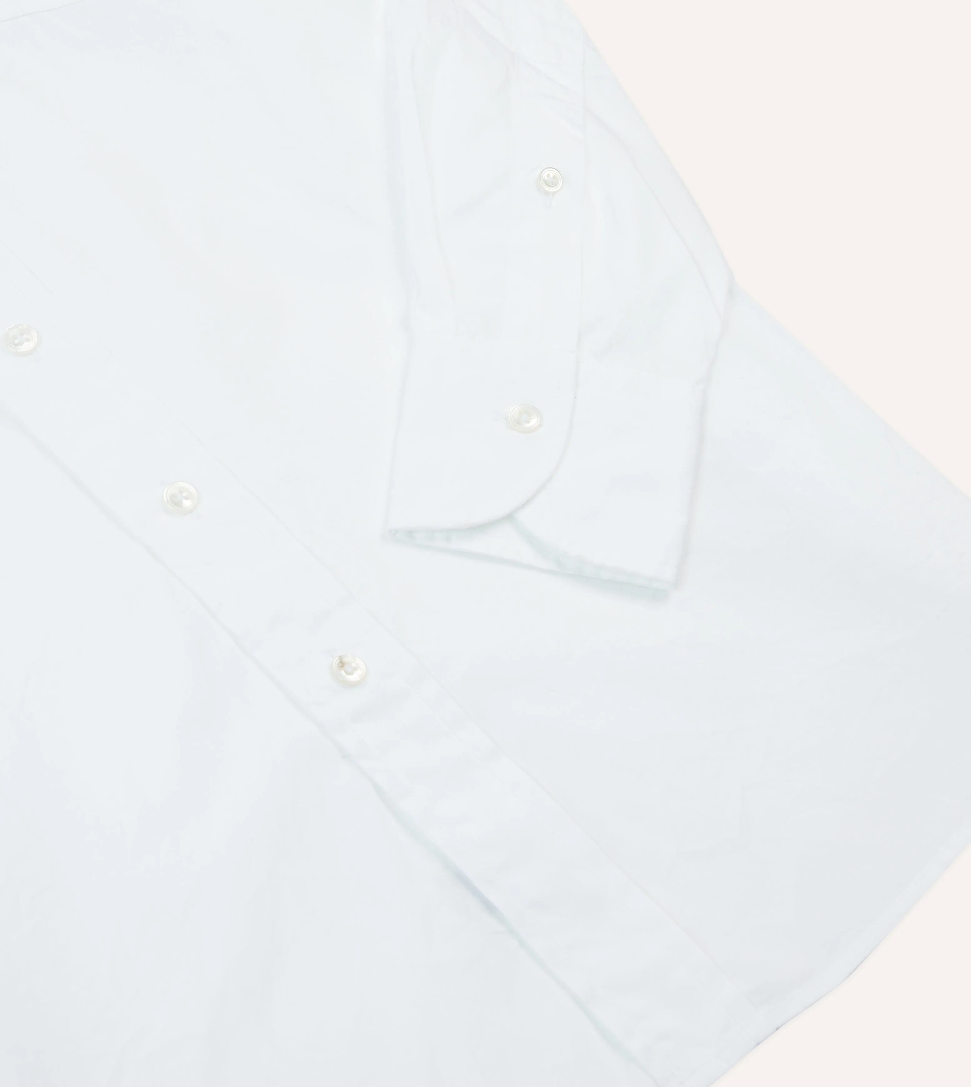 White Cotton Pocket Poplin Button-Down Shirt sold by Drake's London product image thumbnail 5