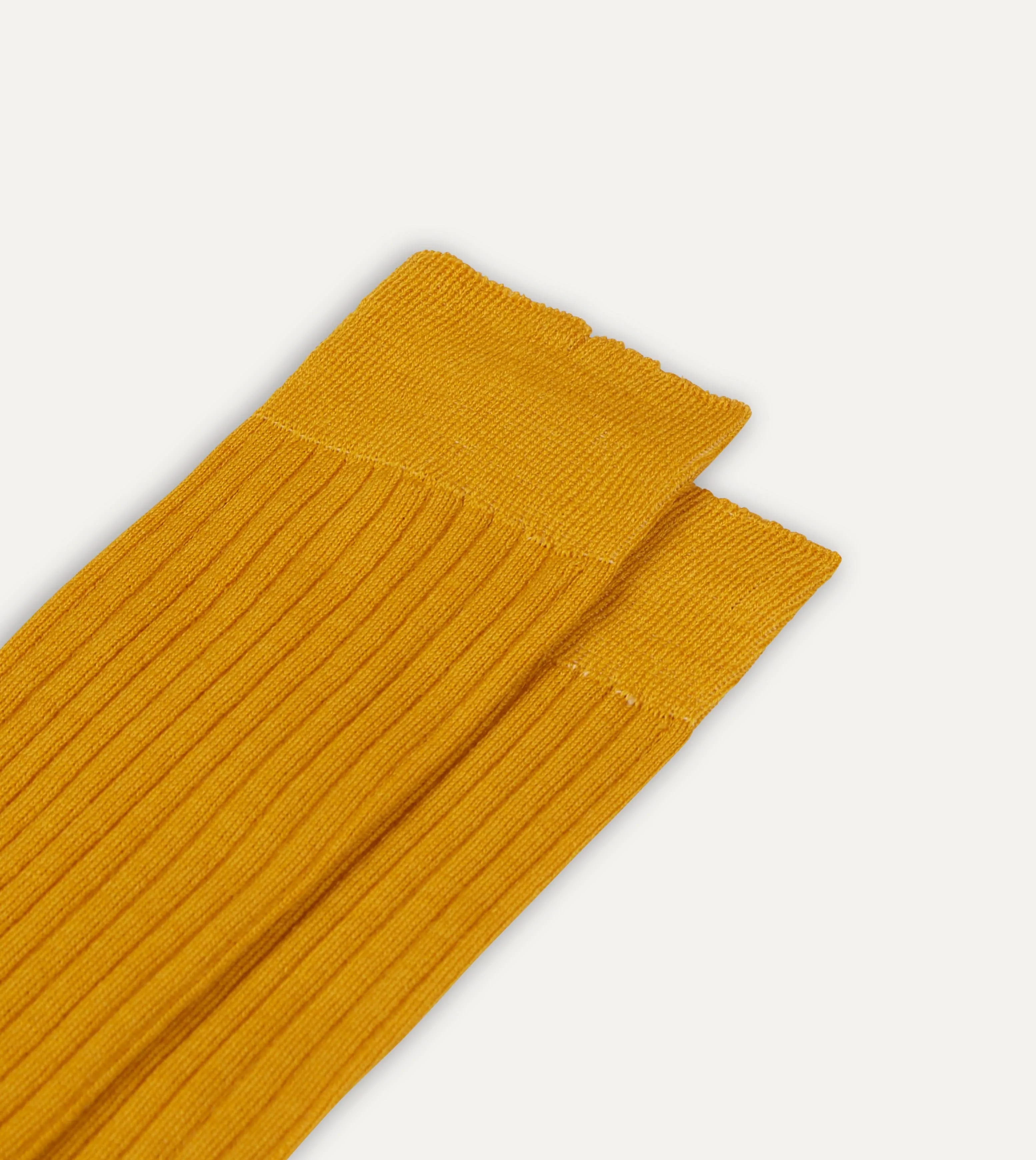 Gold Wool Over-the-Calf Socks sold by Drake's London product image thumbnail 3