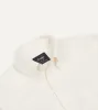 Cream Ticking Stripe Cotton Oxford Cloth Button-Down Shirt sold by Drake's London