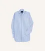 Blue Bengal Stripe Cotton Poplin Button-Down Shirt sold by Drake's London