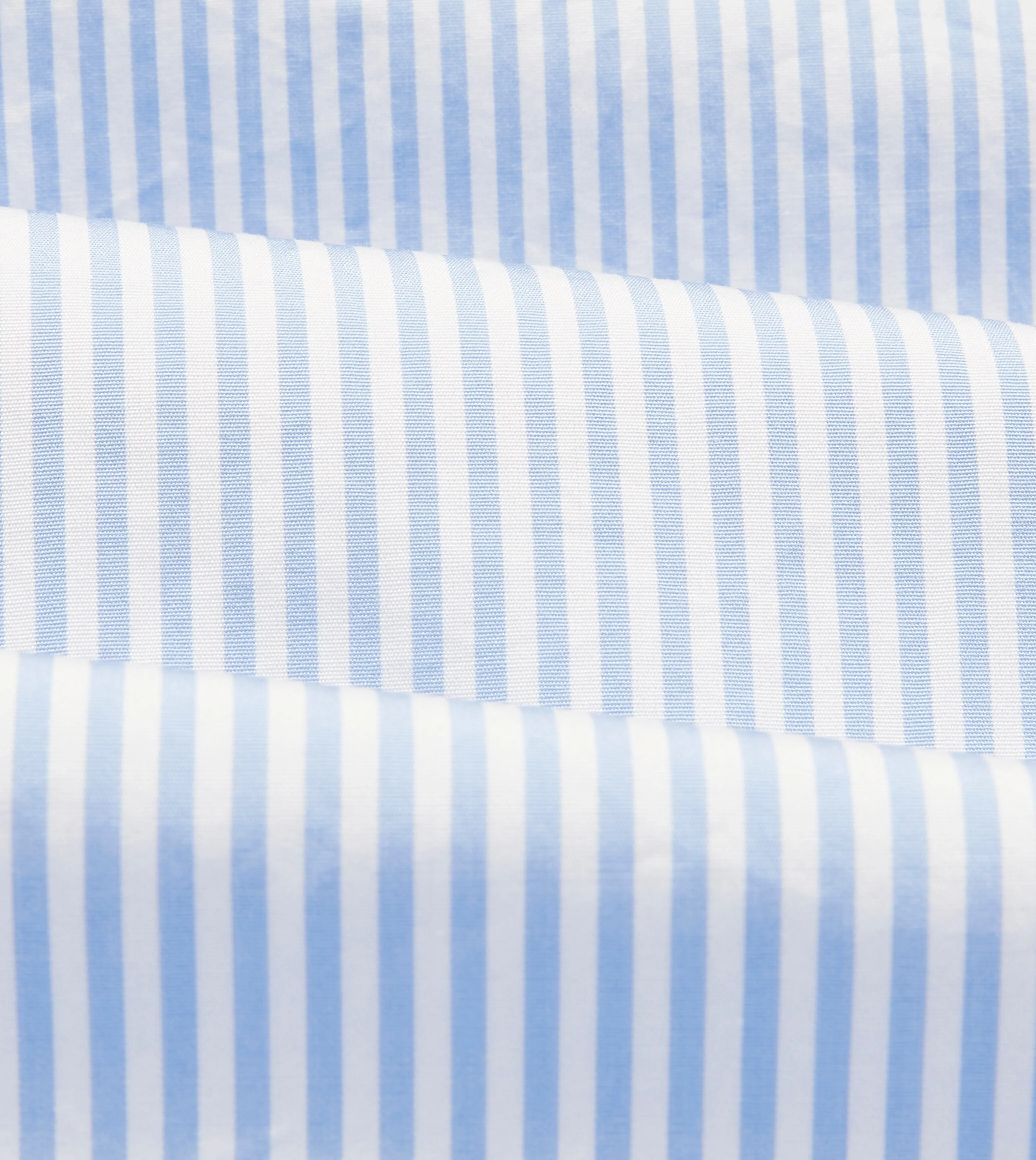 Light Blue Bengal Stripe Cotton Poplin Button-Down Shirt sold by Drake's London product image thumbnail 2