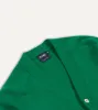 Green Lambswool 6 Button Cardigan sold by Drake's London