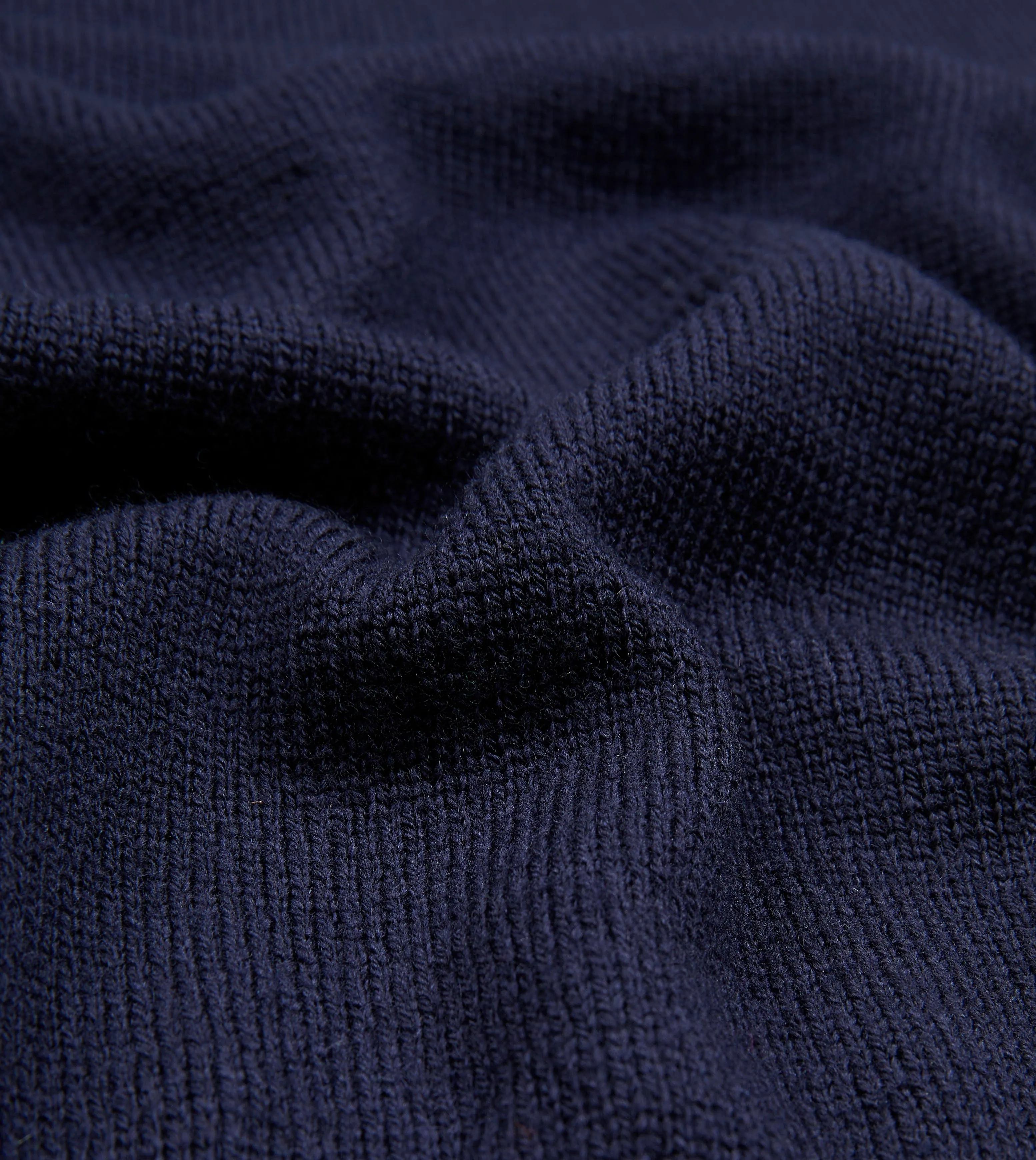 Navy Merino Wool V Neck Jumper sold by Drake's London product image thumbnail 2