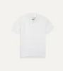 White Piqué Cotton Polo Shirt sold by Drake's London