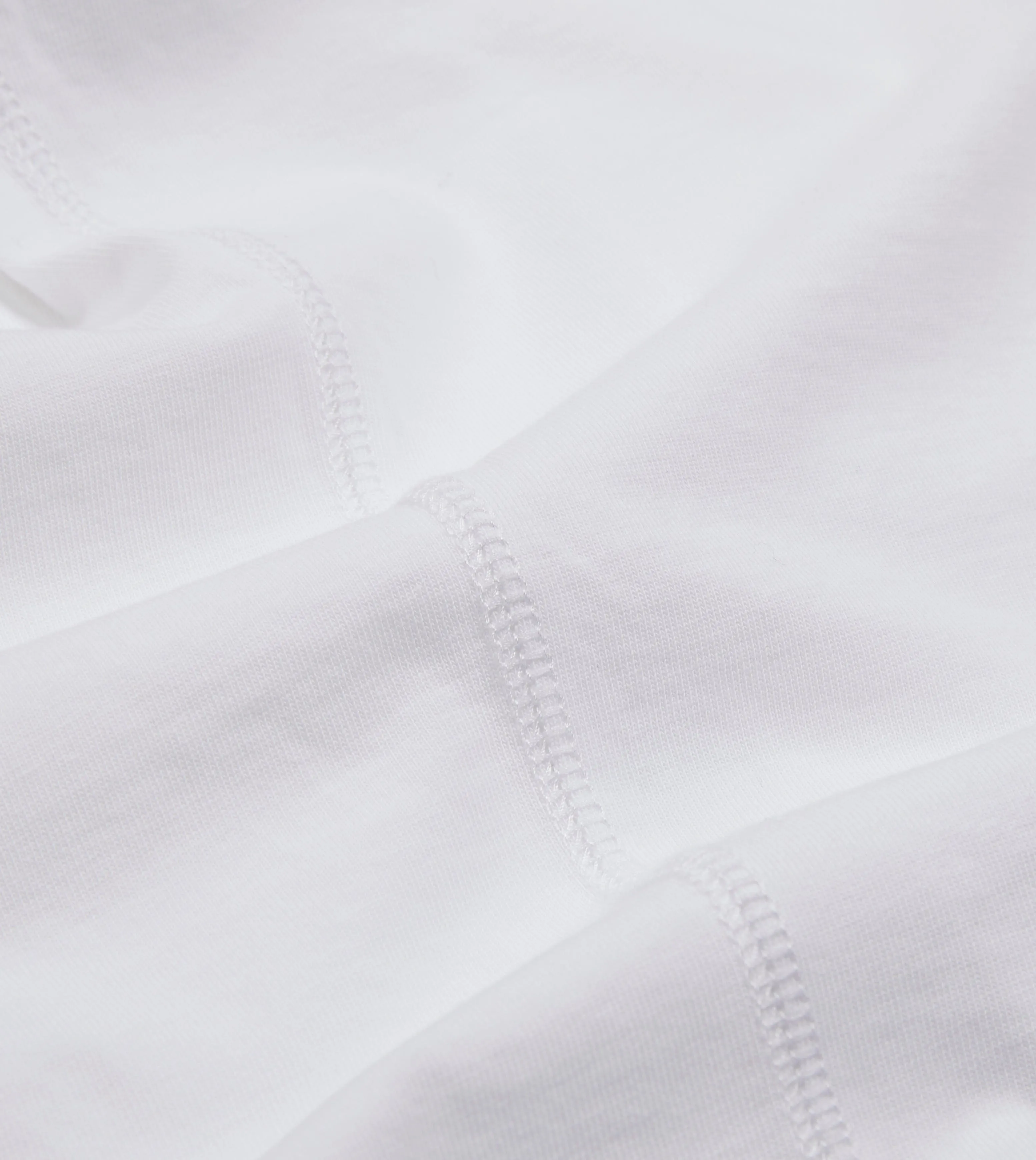 White Cotton Crew Neck Hiking T-Shirt sold by Drake's London product image thumbnail 4